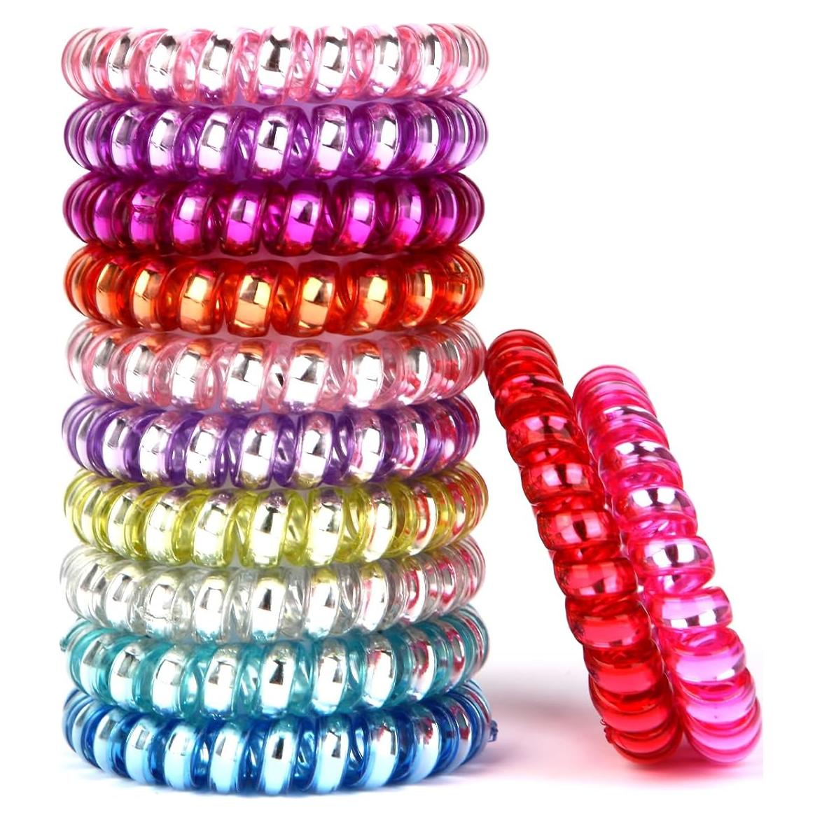 Cintas de Pelo Elásticas Traceless Emrlyr 12PCS Multicolor