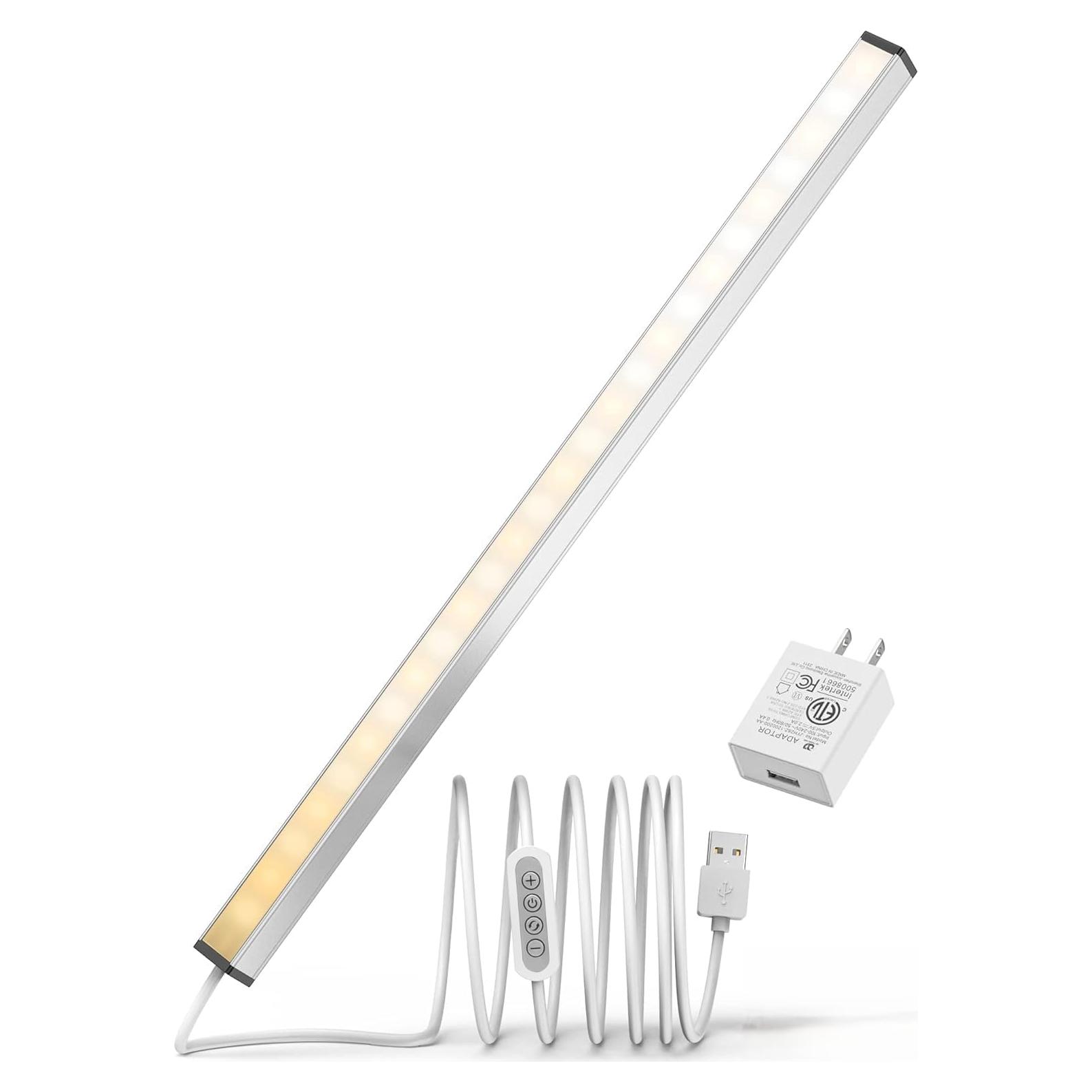 ASOKO Luz LED Bajo Gabinete 36.83 cm Regulable 3 Colores