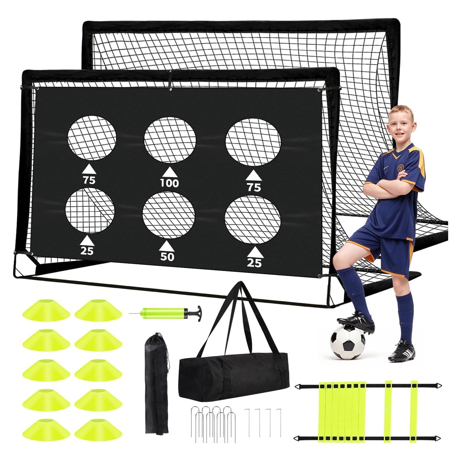 Portería de Fútbol Plegable Hoerlar 1.83x1.22m Set de 2