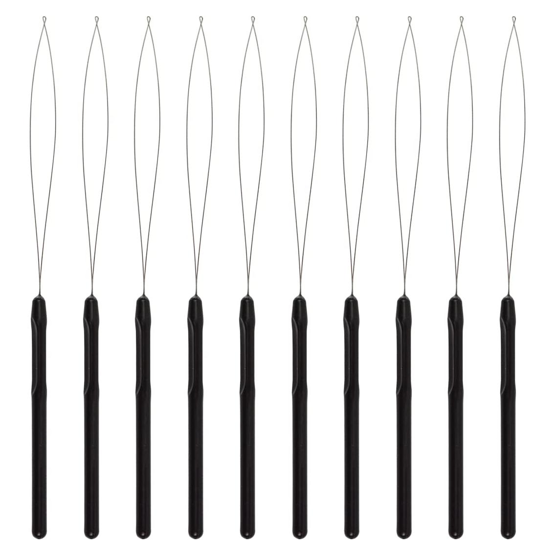 10 Piezas Herramienta de Aguja para Extensiones de Cabello BIYOUTE