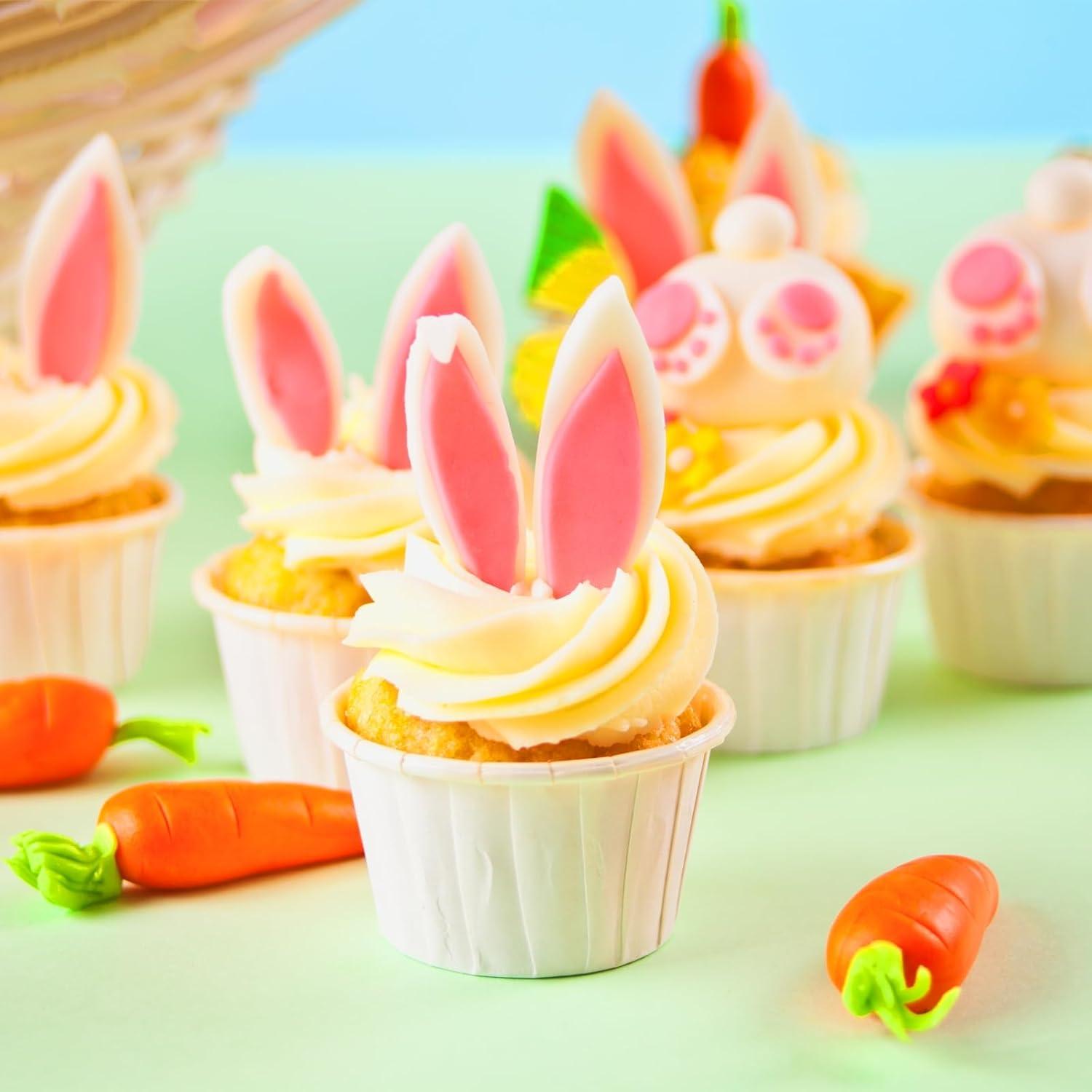 Forros de Cupcake Antigrasa uxcell 50Pcs Azul/Oro 6.5cm