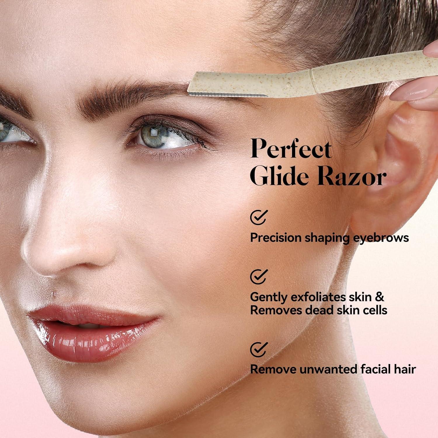 Navajas de Dermaplaning EROWZOLA 6pcs para Cejas y Vello Facial