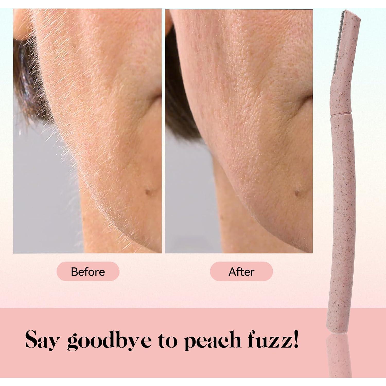 Navajas de Dermaplaning EROWZOLA 6pcs para Cejas y Vello Facial