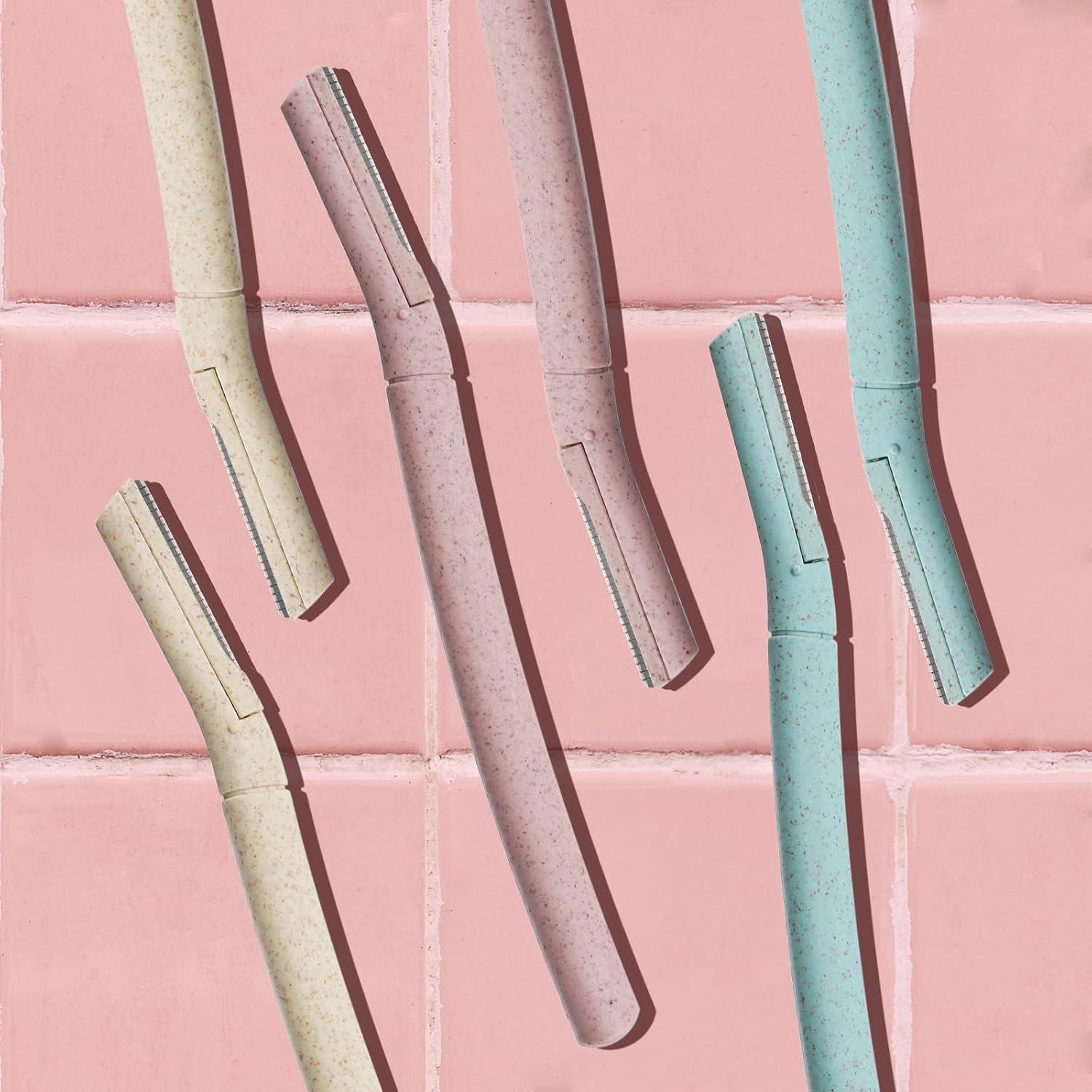 Navajas de Dermaplaning EROWZOLA 6pcs para Cejas y Vello Facial