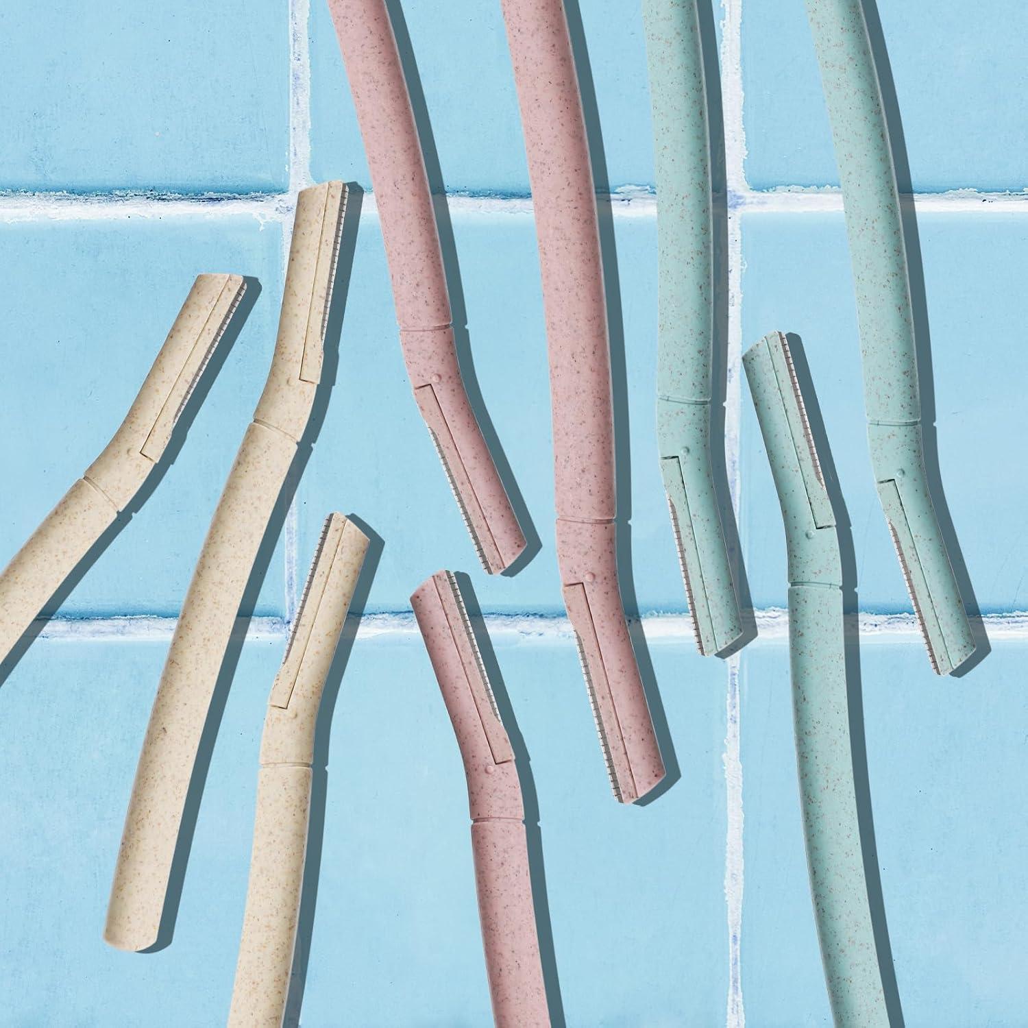 Navajas de Dermaplaning EROWZOLA 6pcs para Cejas y Vello Facial