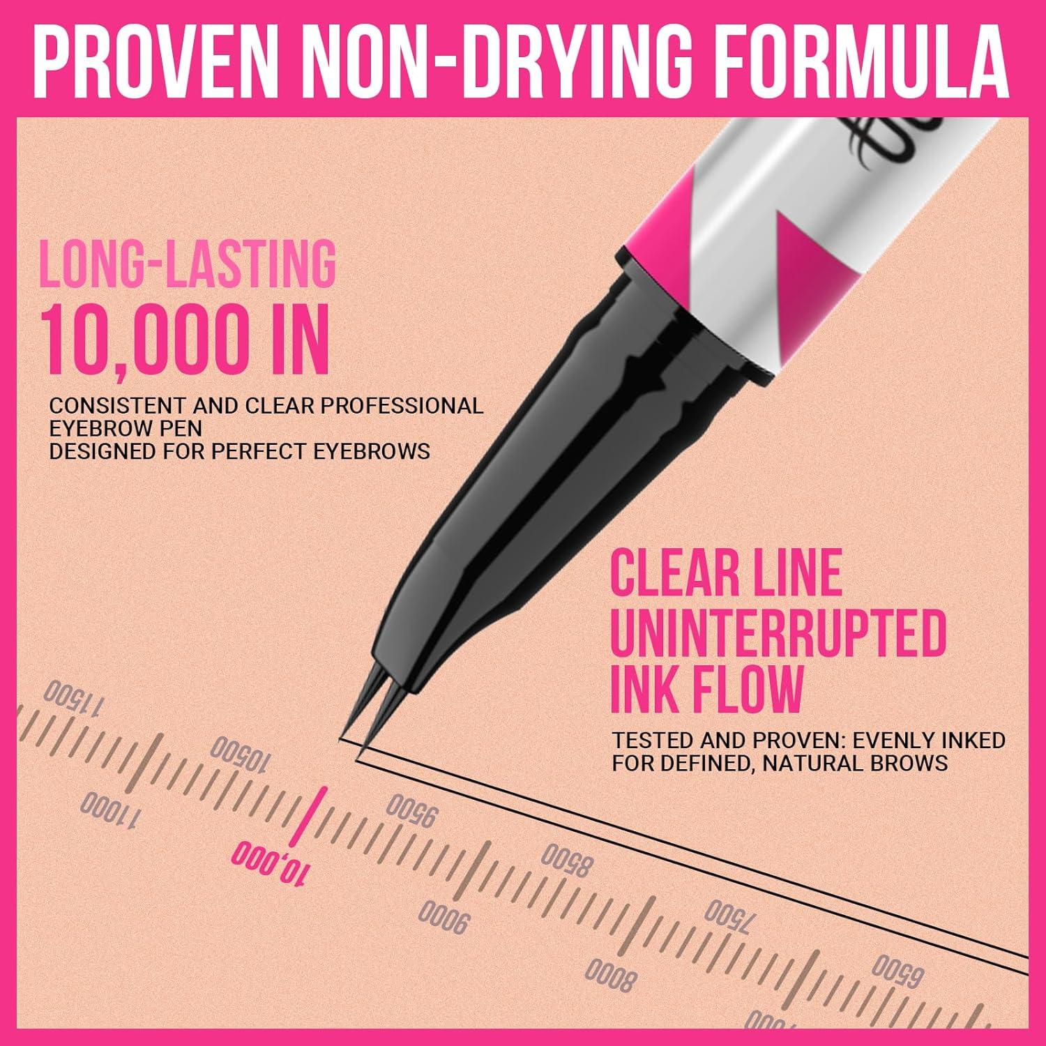 Lápiz de Cejas Curvado iMethod Marrón Claro 2-en-1 Impermeable