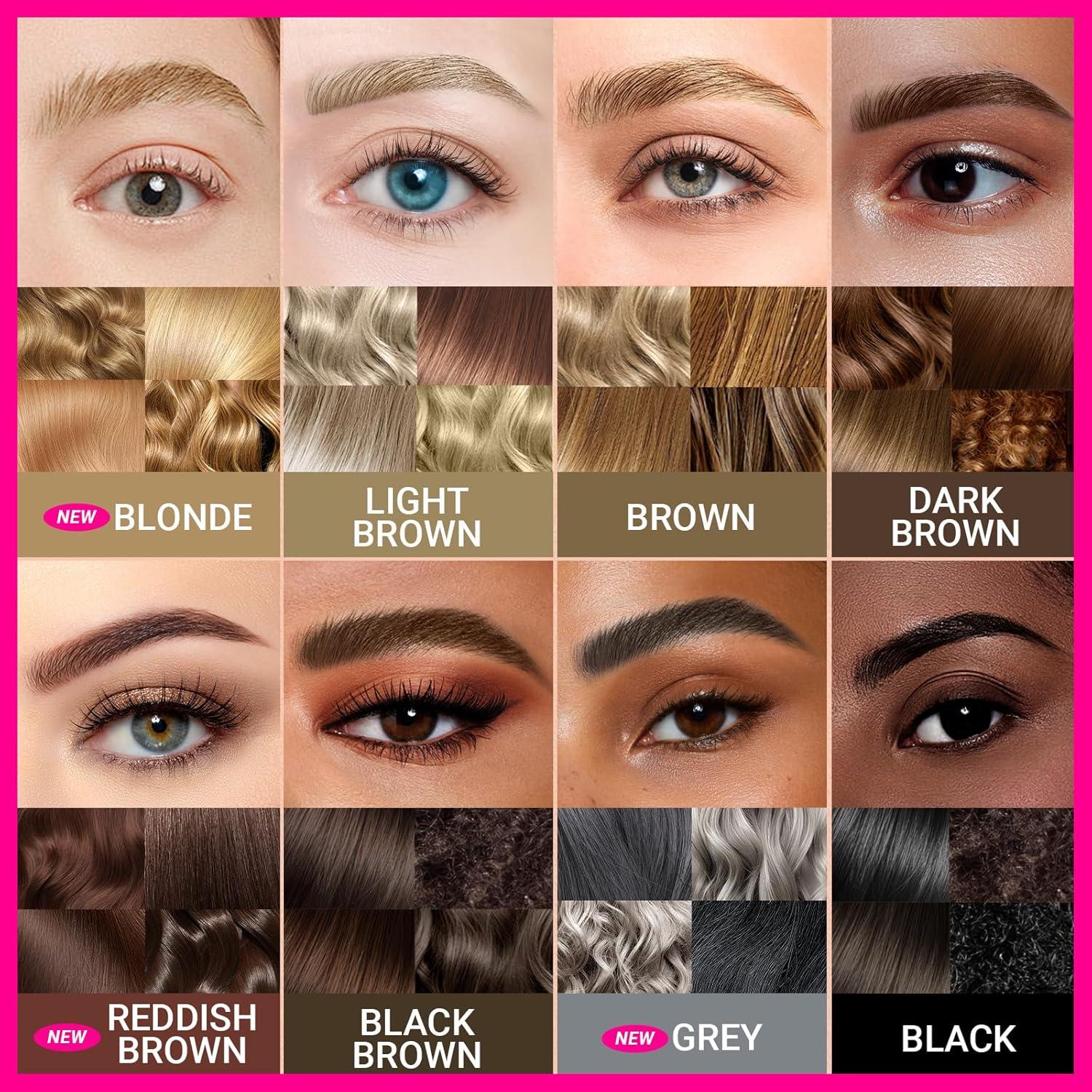 Lápiz de Cejas Curvado iMethod Marrón Claro 2-en-1 Impermeable