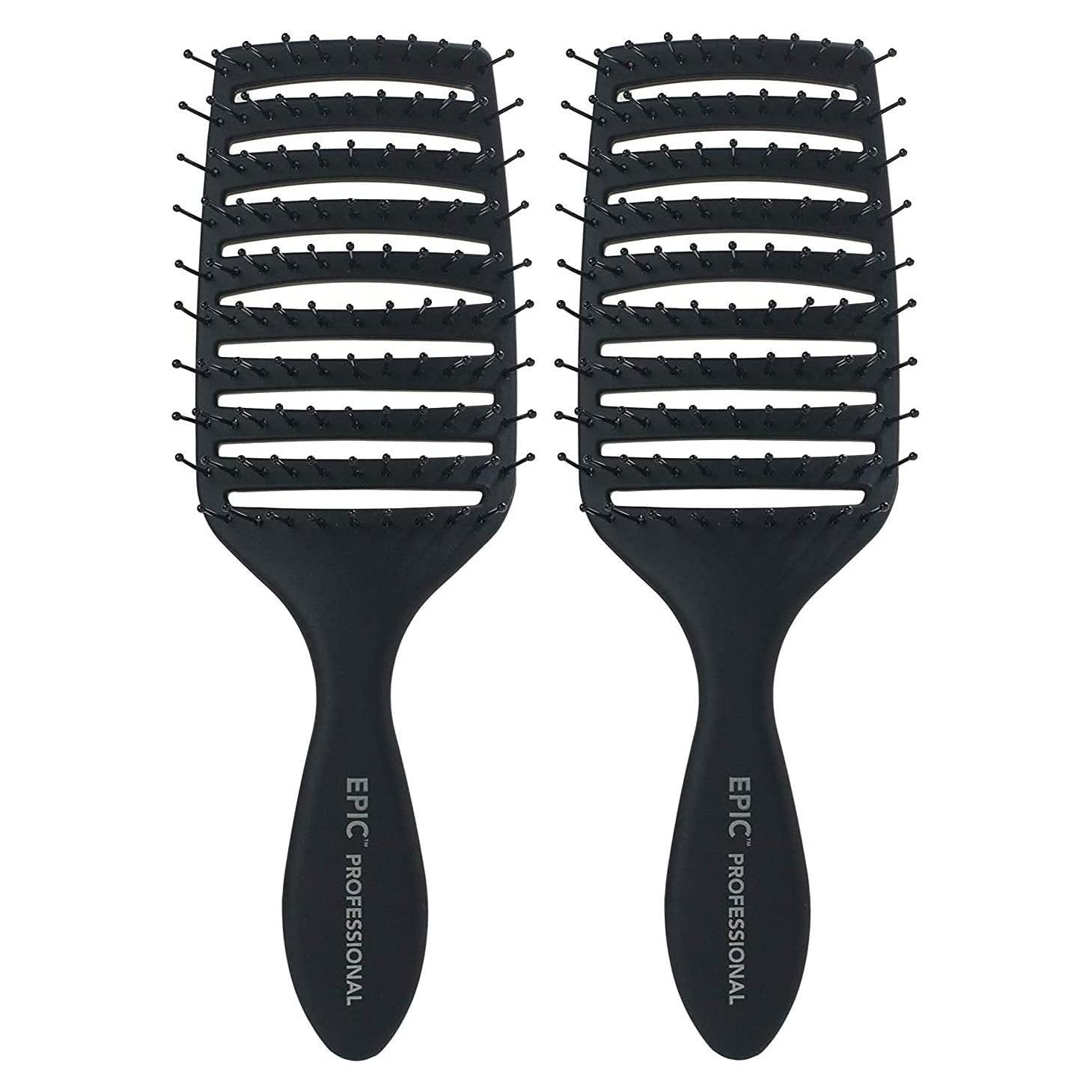 Cepillo Desenredante Profesional Wet Brush Negro 2 Piezas