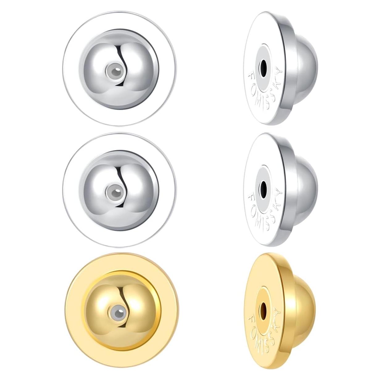 Respaldos de Pendientes Fomissky-sisa Hipoalergénicos 3 Pares