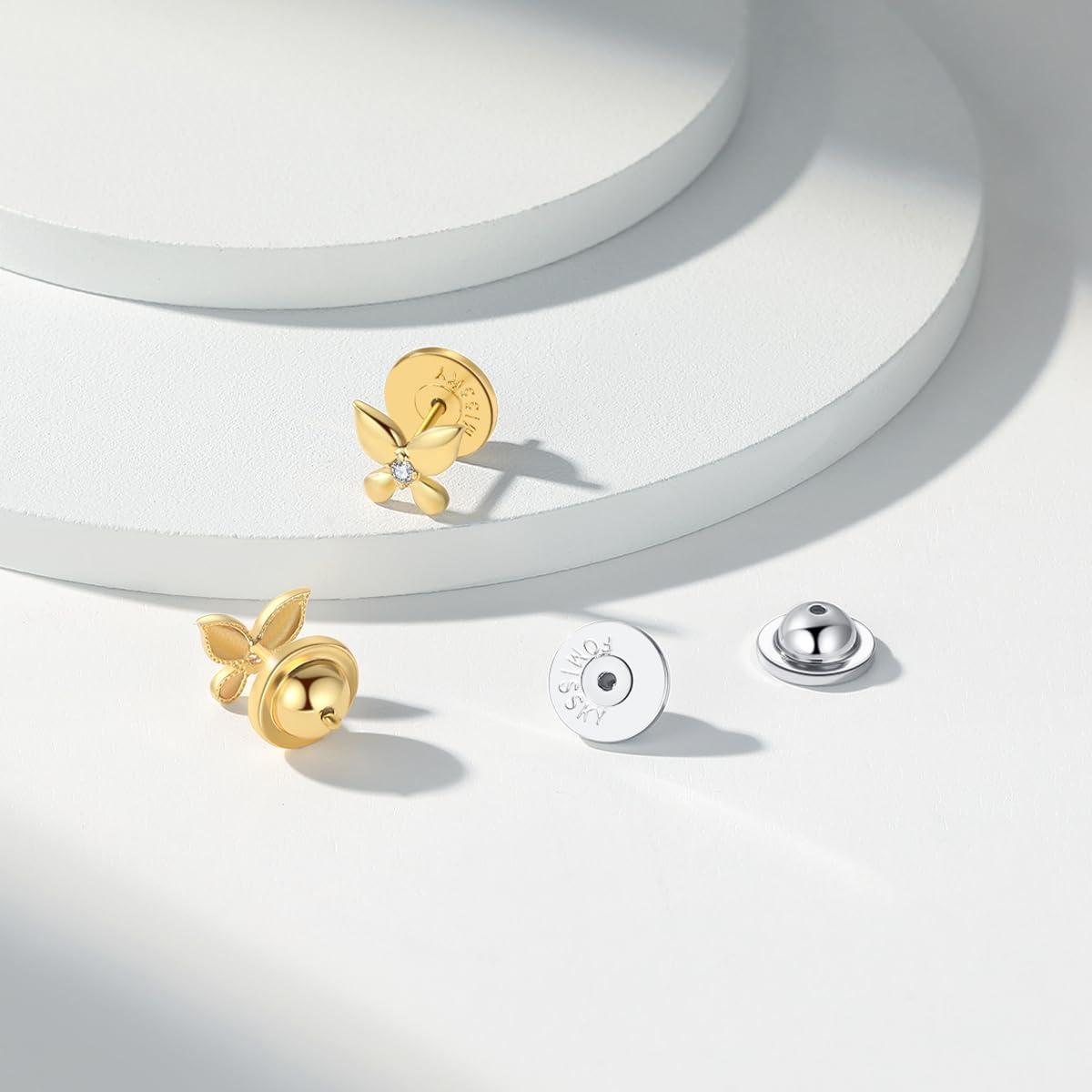 Respaldos de Pendientes Fomissky-sisa Hipoalergénicos 3 Pares