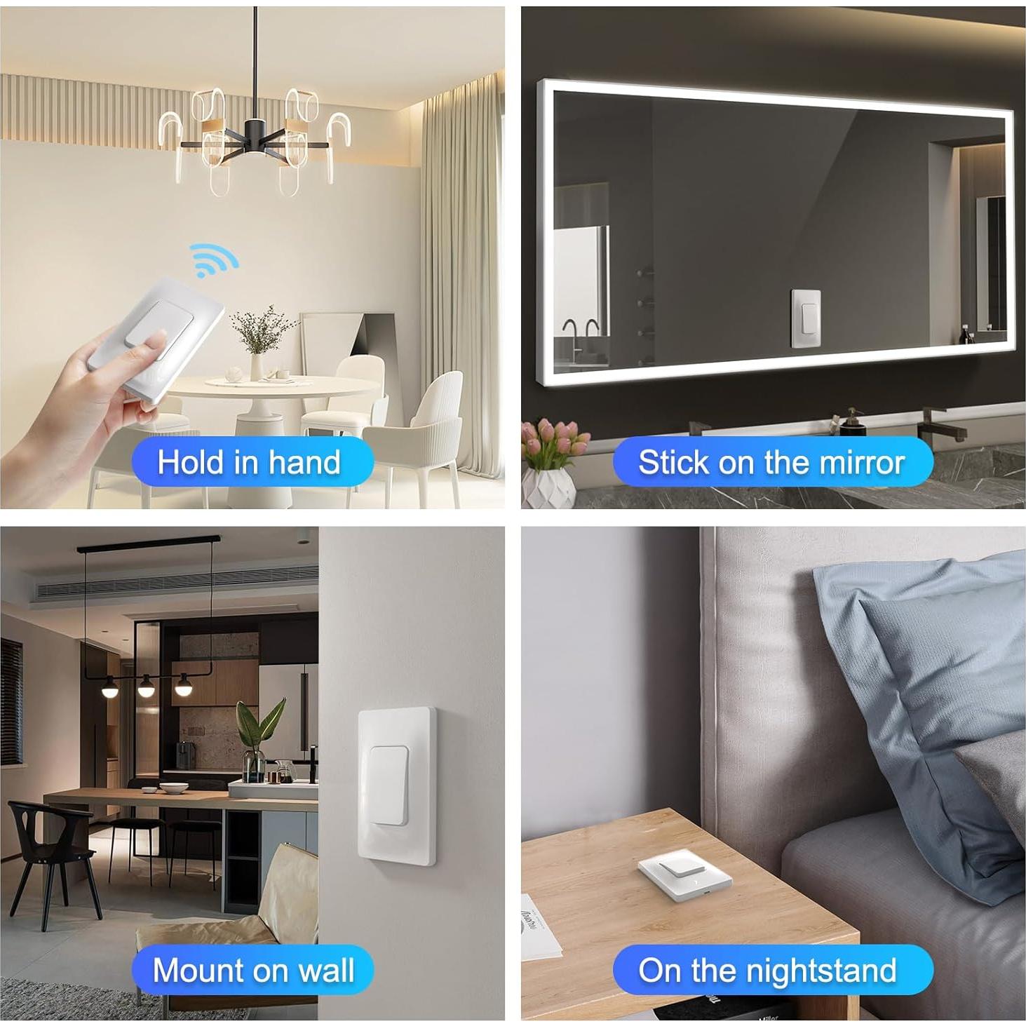 Kit Interruptor Inalámbrico Thinkbee 301 Control Remoto 433MHz