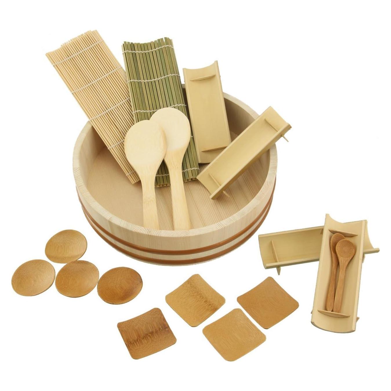 Kit de Sushi BambooMN con Tina Hangiri 10.6" y 19 Piezas