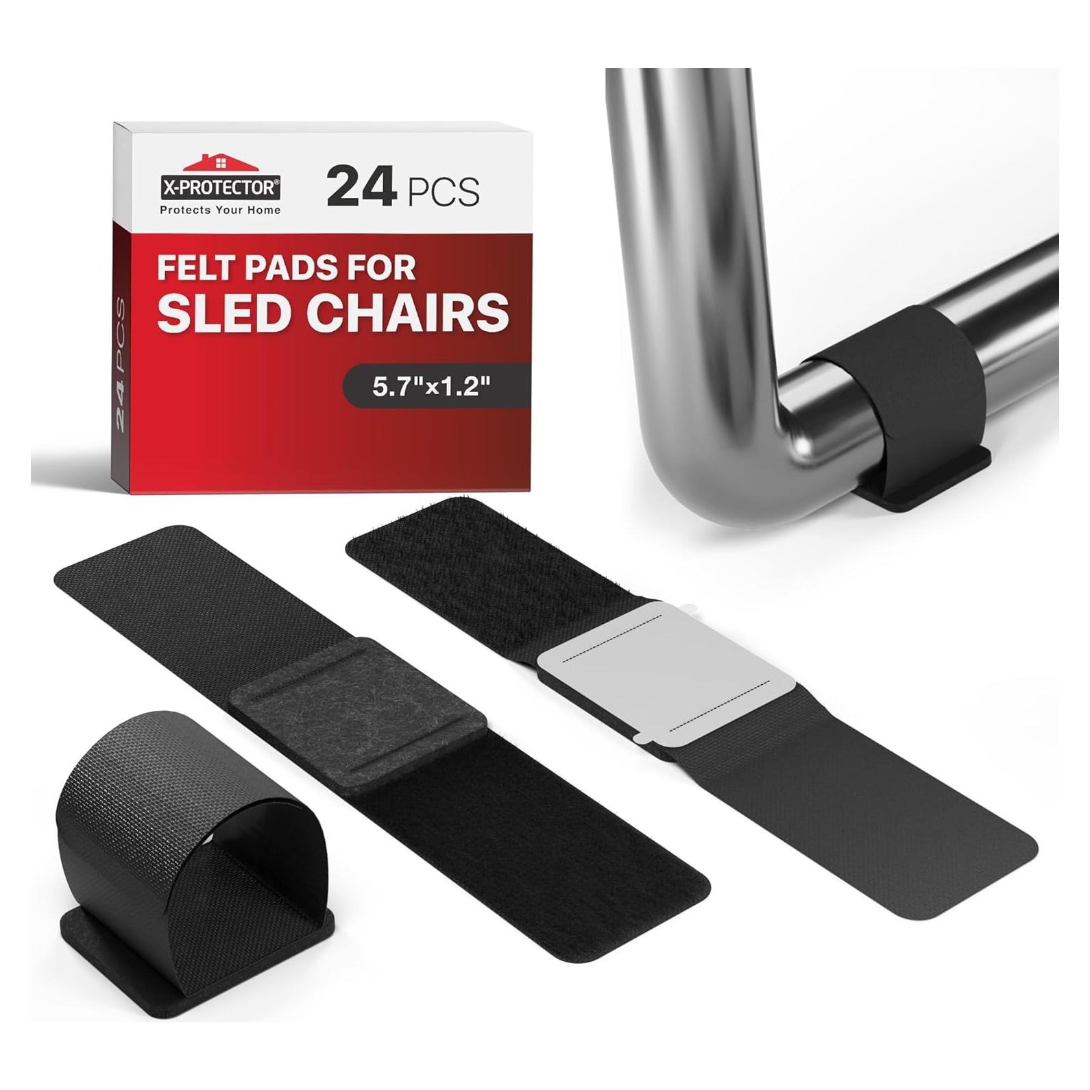 Protectores de Suelo para Sillas X-Protector - 24 Piezas Fieltro