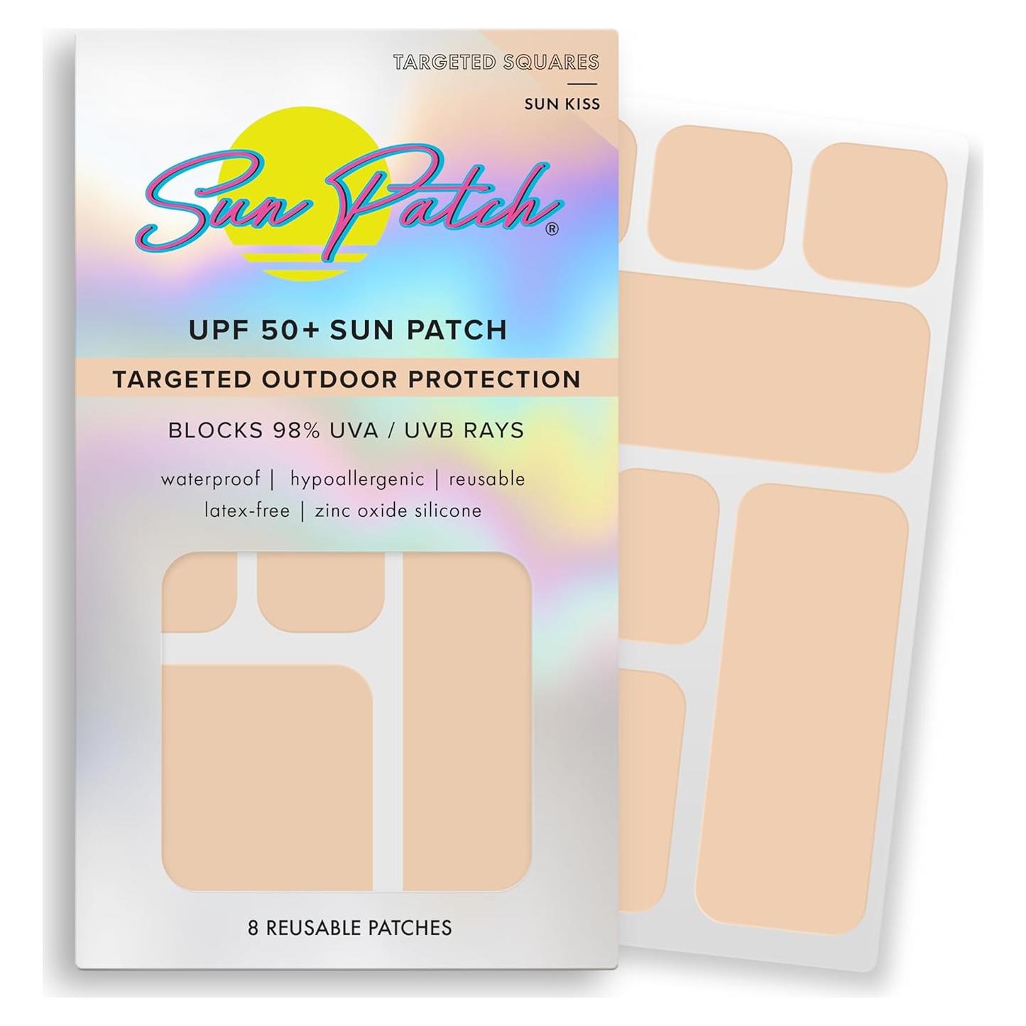 Parche Solar Hipoalergénico Sunkiss Cuadrado 8 Unidades