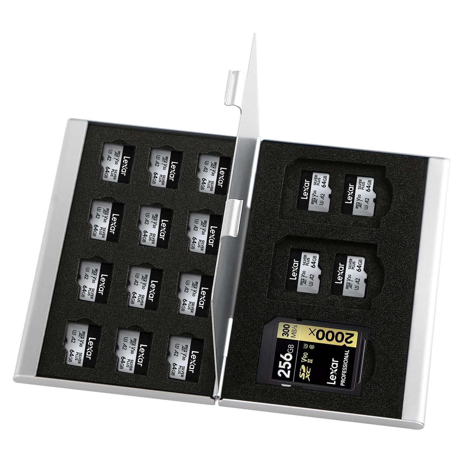 Funda de Aluminio para Tarjetas SD Chestele, 21 Ranuras