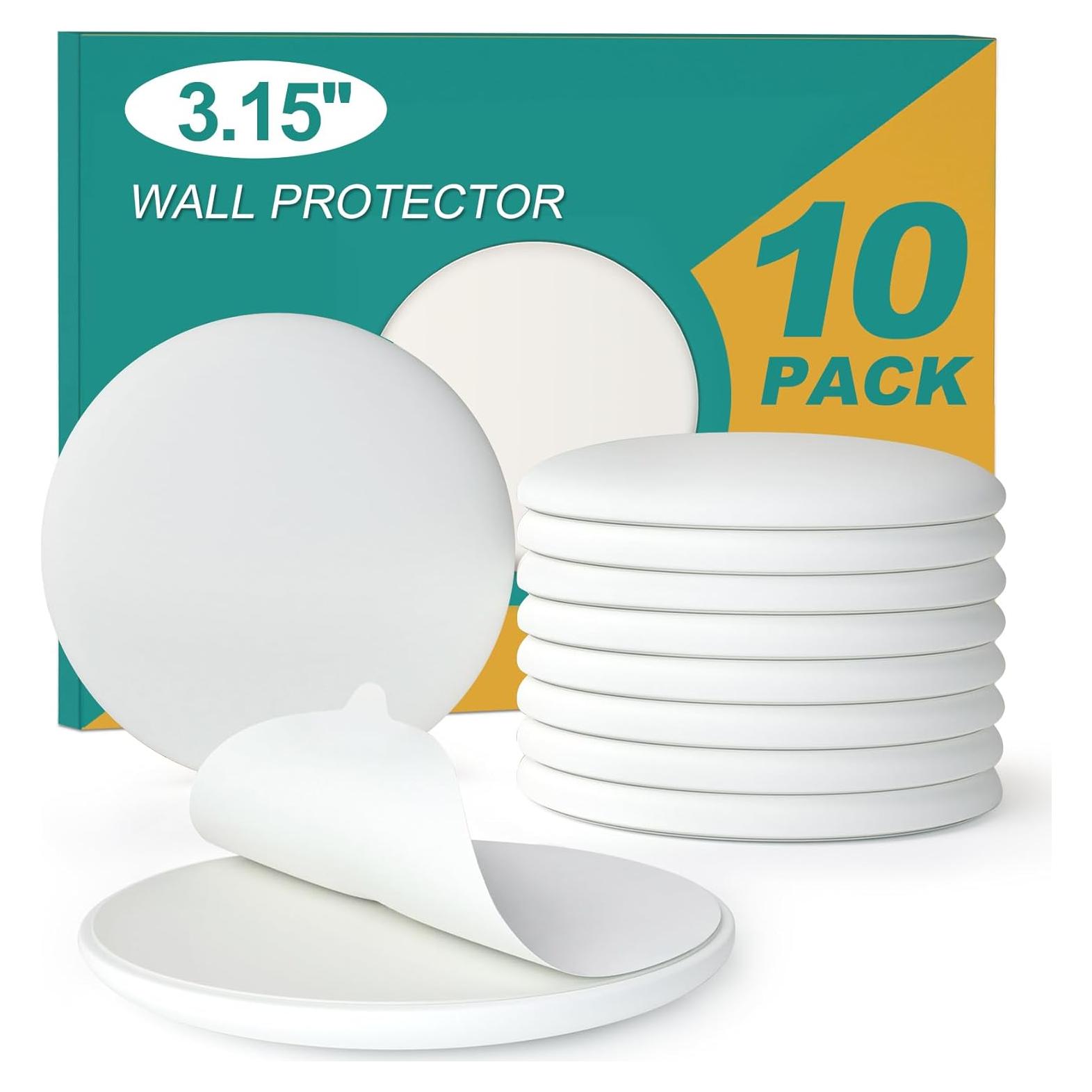 Paquete de 10 topes de puerta NETANY de silicona blanca 8 cm