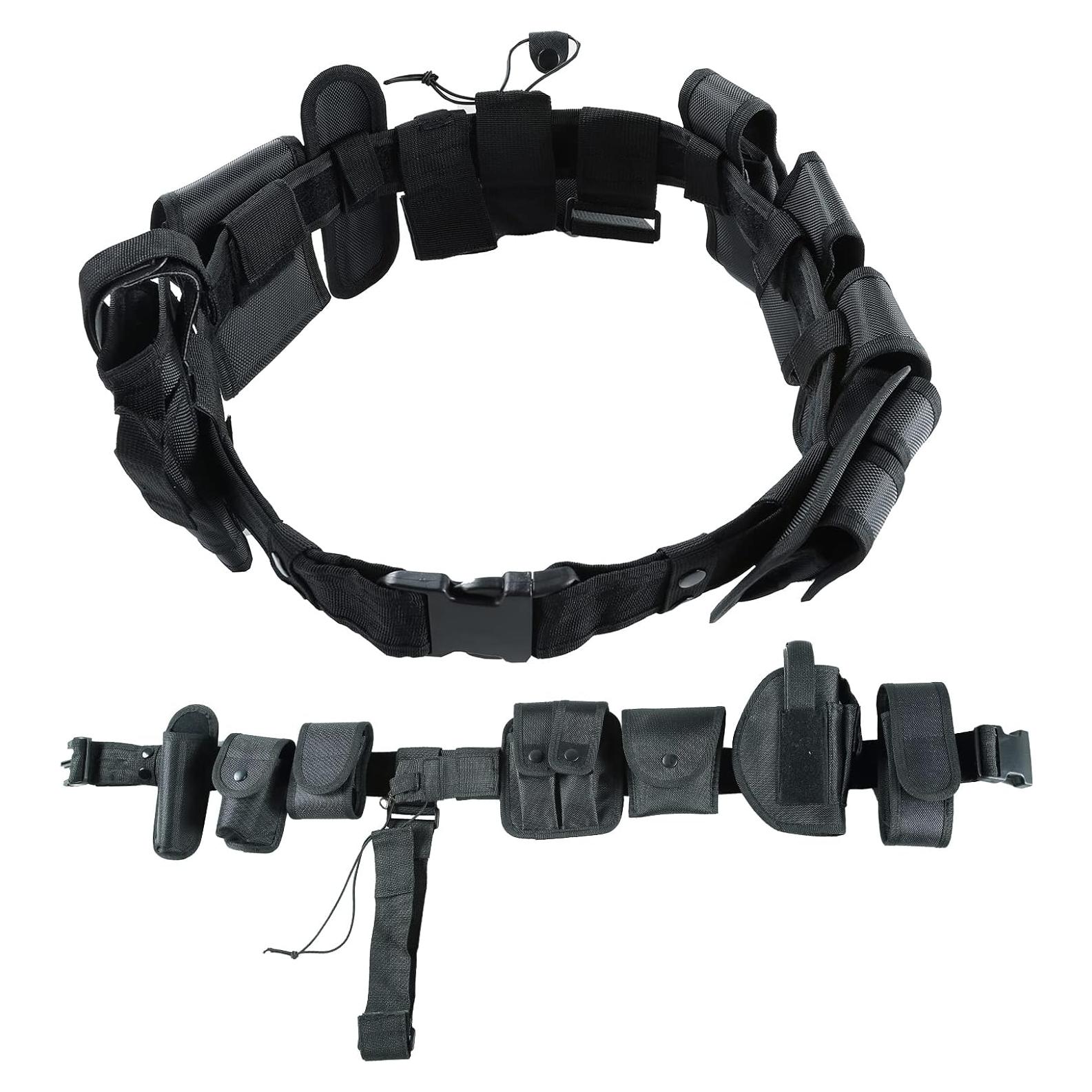 Cinturón Táctico Modular 10 en 1 Nylon 600D Ajustable