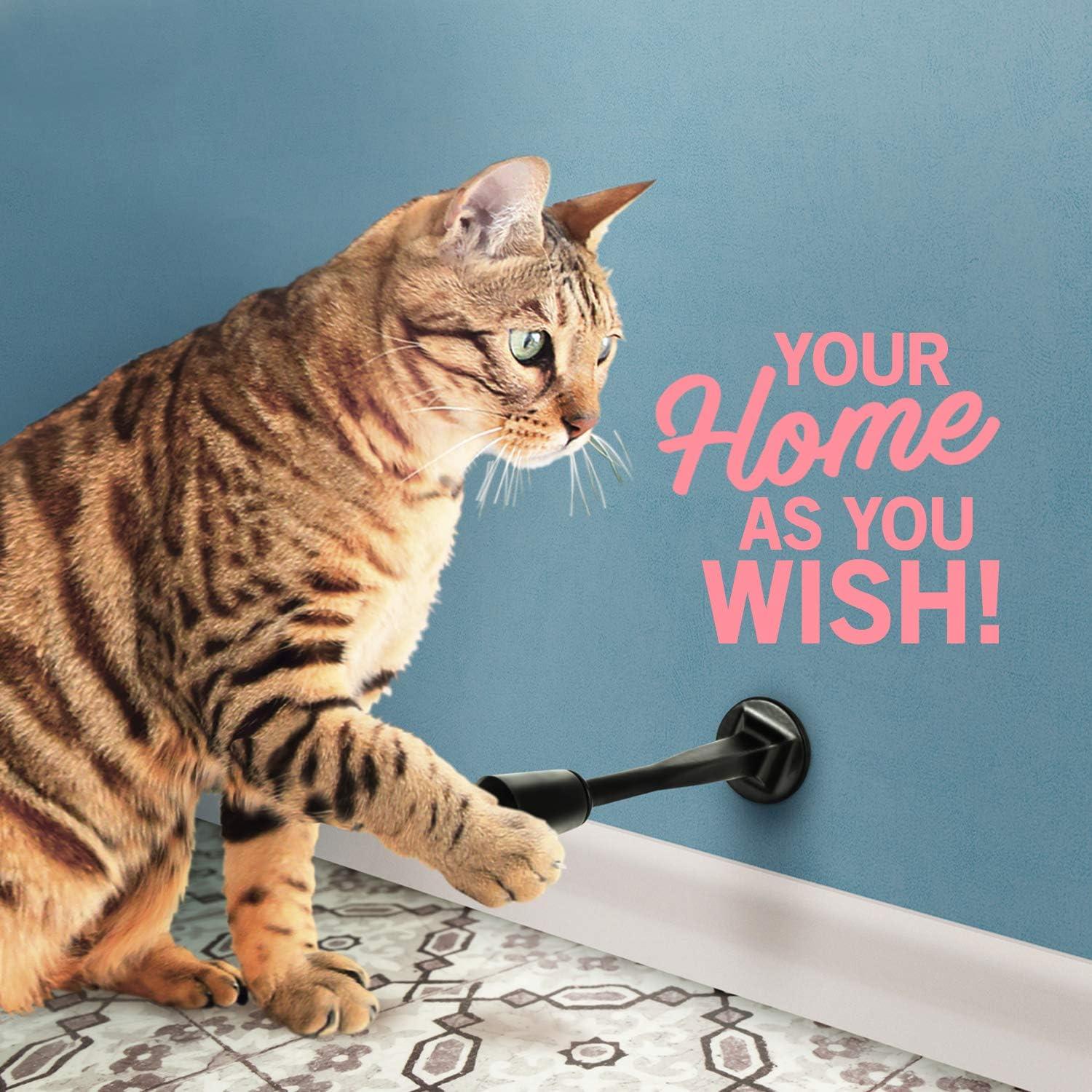 Tope de Puerta Rígido Jack NDrill Negro - Paquete de 12