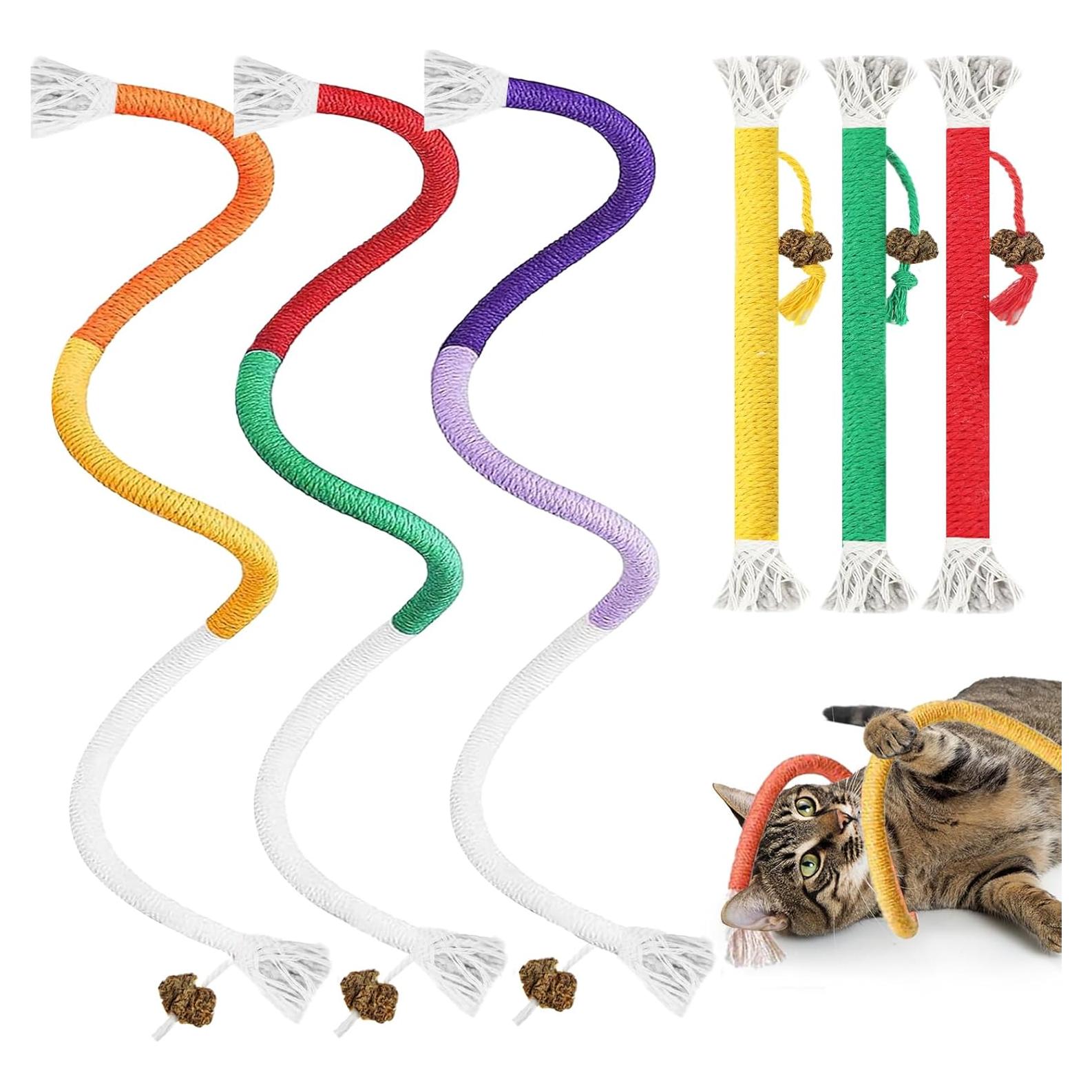 Juguetes para Gatos Tocirelo - Paquete de 6 Cuerdas Masticar