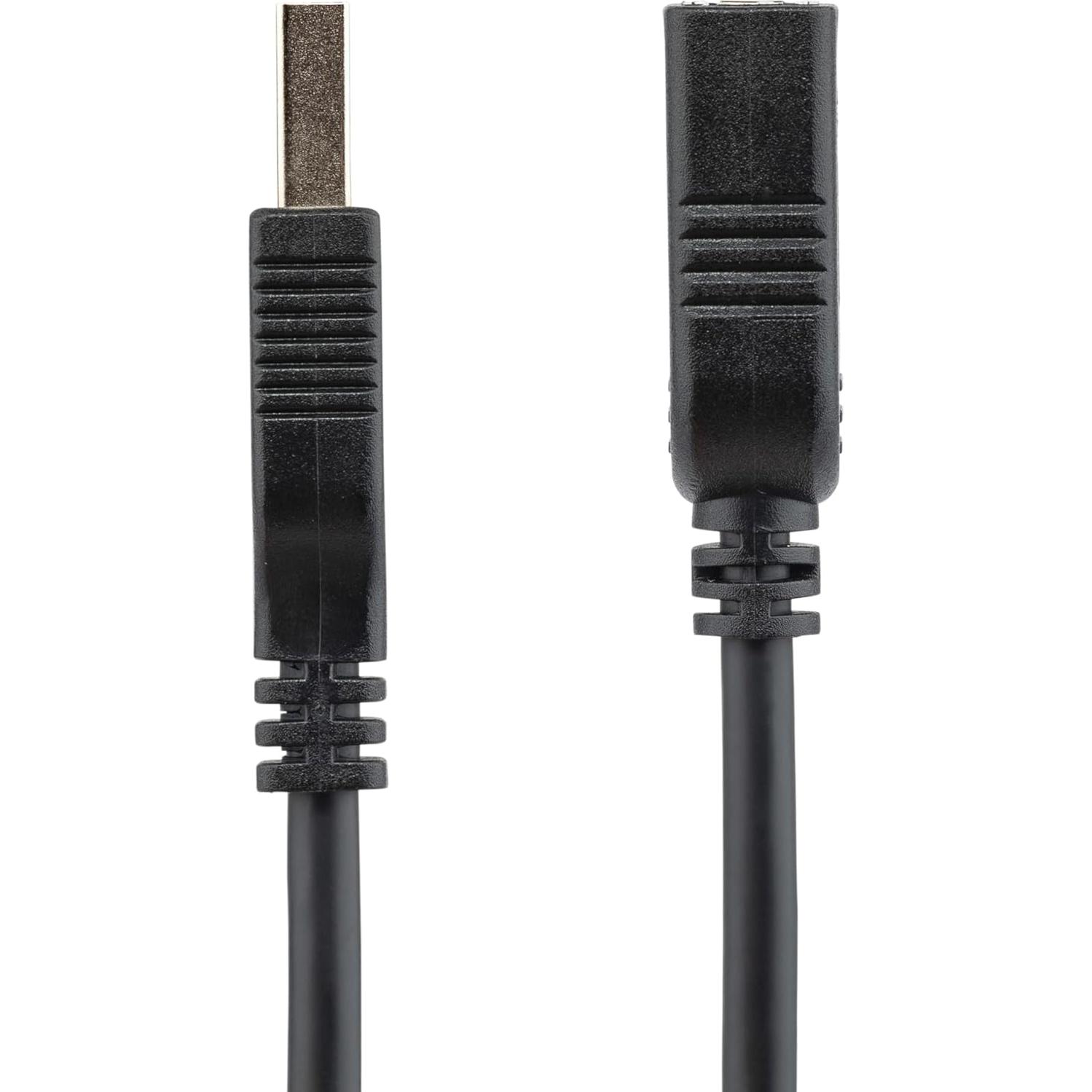 Cable Extensión USB 3.0 StarTech 15.24cm Negro A a A