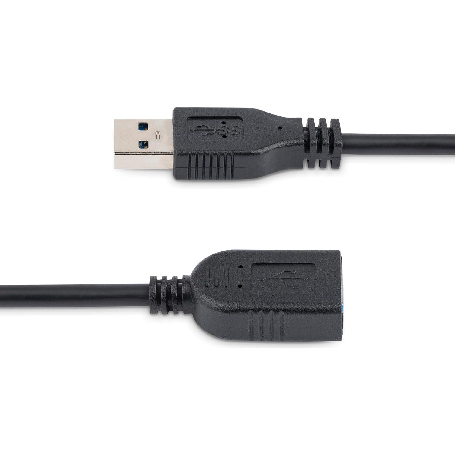Cable Extensión USB 3.0 StarTech 15.24cm Negro A a A