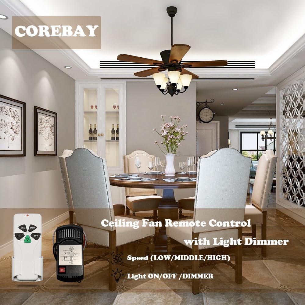 Kit Control Remoto Universal Ventilador Techo ECOOLINK 3 Velocidades