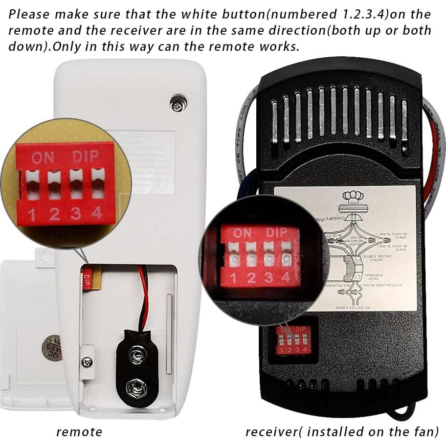 Kit Control Remoto Universal Ventilador Techo ECOOLINK 3 Velocidades