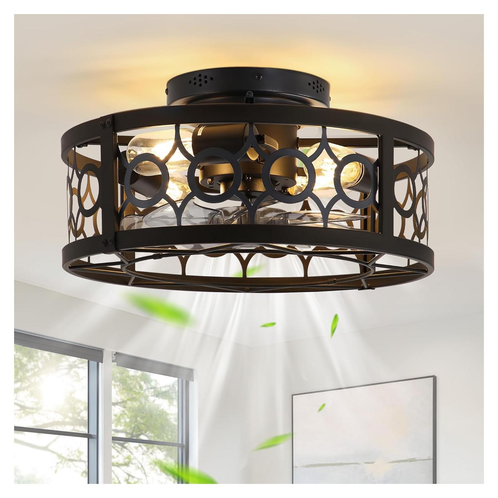 Ventilador de Techo LEDIARY 40.64cm con Luz y Control Remoto