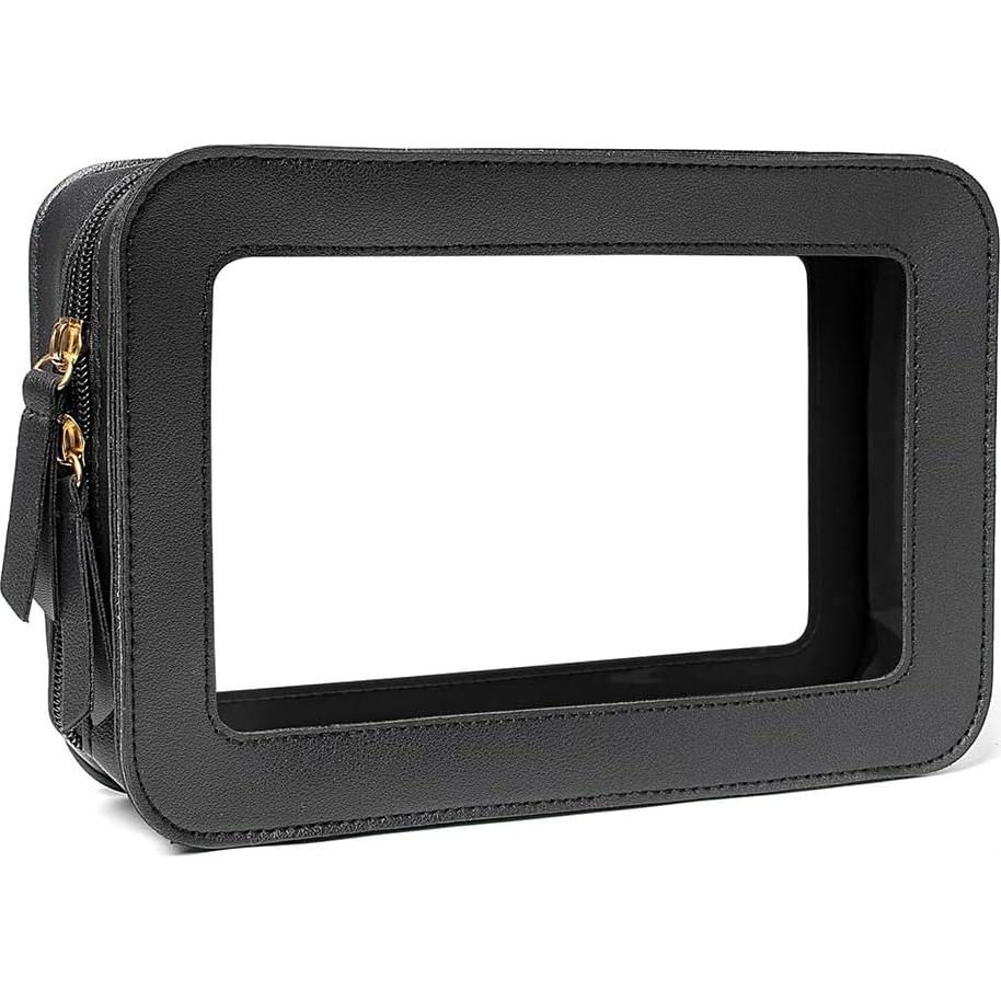 Bolsa de Maquillaje Transparente Zoocoo 24x15.5x7 cm Aprobada TSA