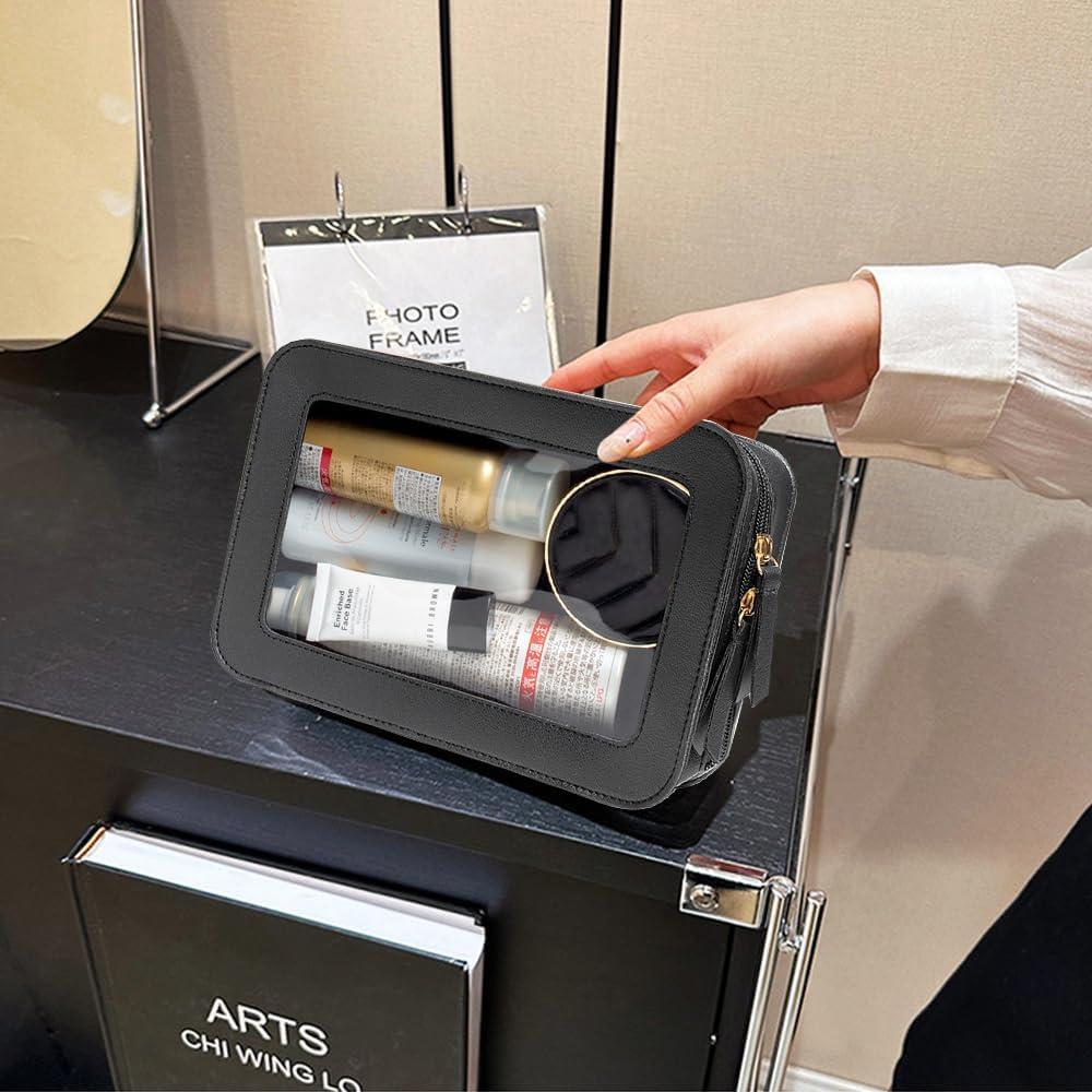 Bolsa de Maquillaje Transparente Zoocoo 24x15.5x7 cm Aprobada TSA