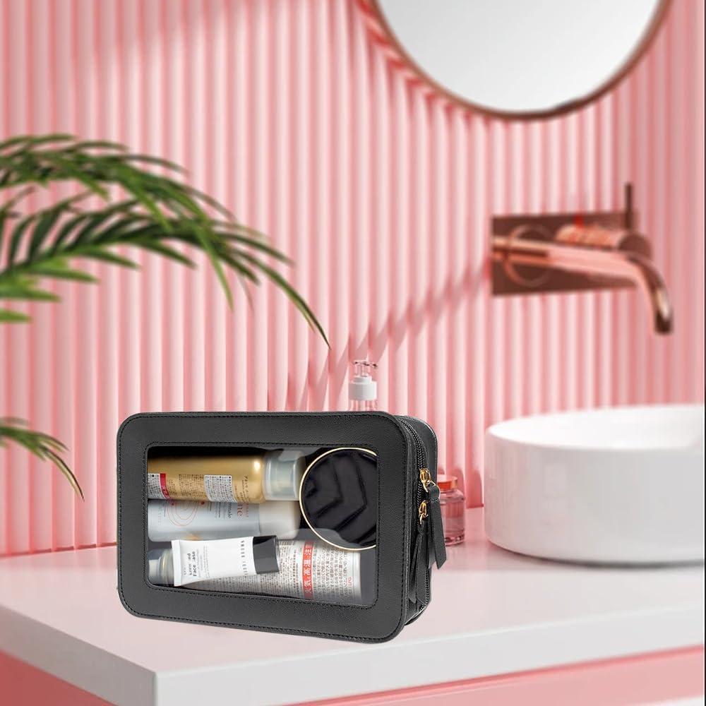 Bolsa de Maquillaje Transparente Zoocoo 24x15.5x7 cm Aprobada TSA