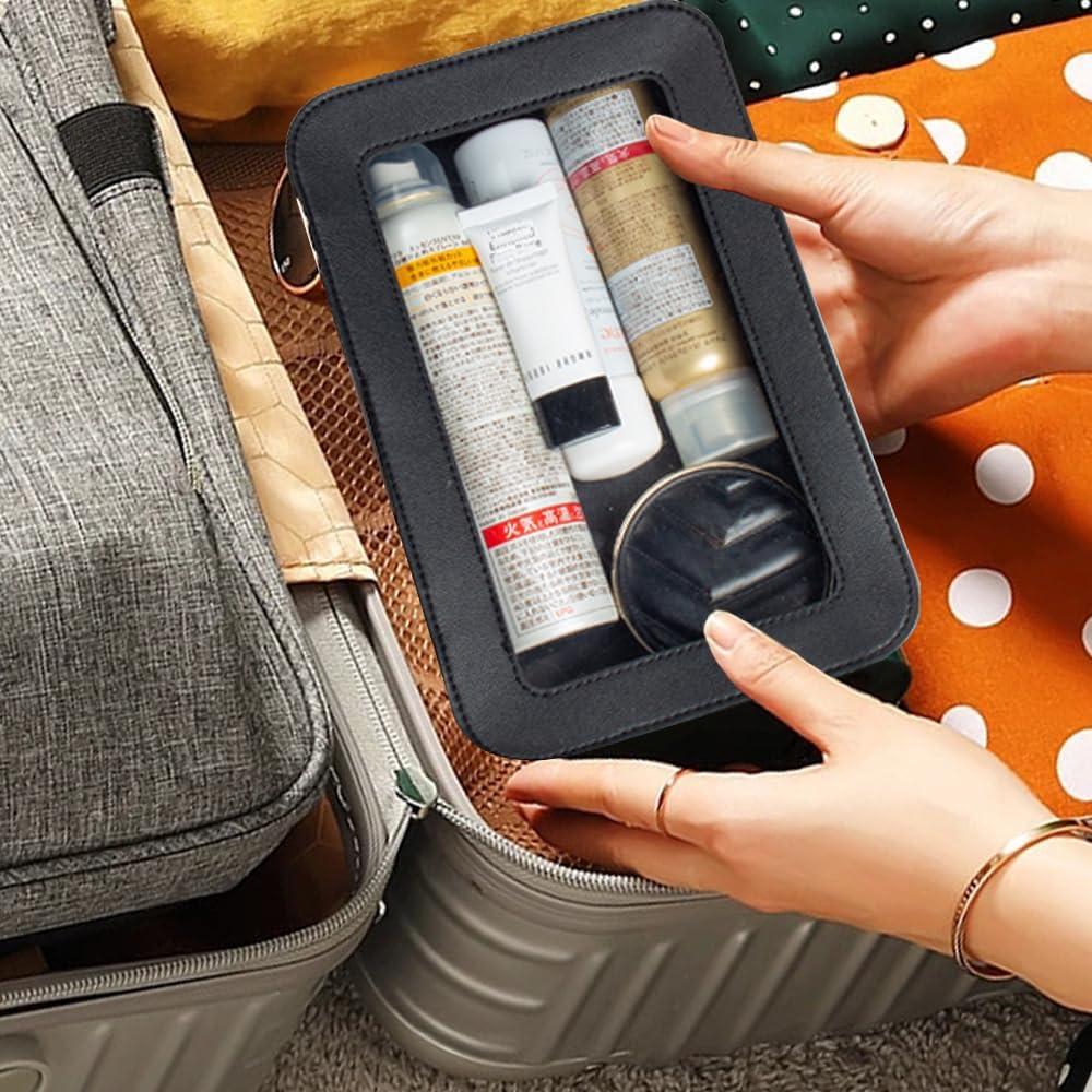 Bolsa de Maquillaje Transparente Zoocoo 24x15.5x7 cm Aprobada TSA