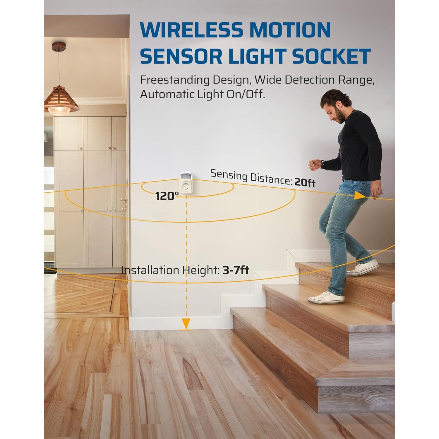 Enchufe de Luz con Sensor de Movimiento Dewenwils E26/E27 120V