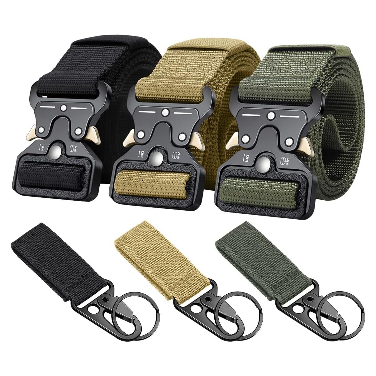 Cinturones Tácticos Ginwee en Paquete de 3 para Hombres