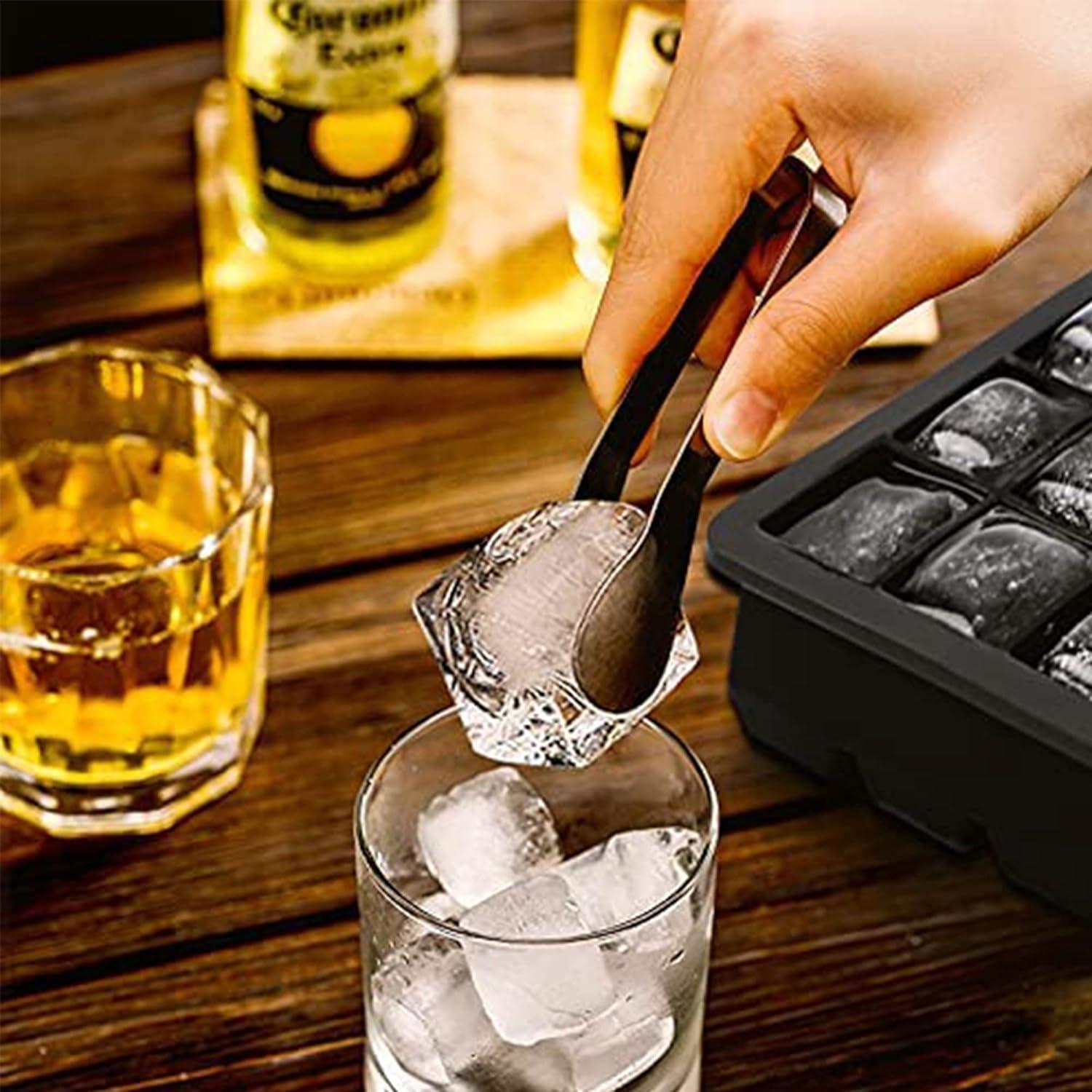 Bandeja de Hielo LessMo 2x15 Cubos Silicona Libre BPA Negra