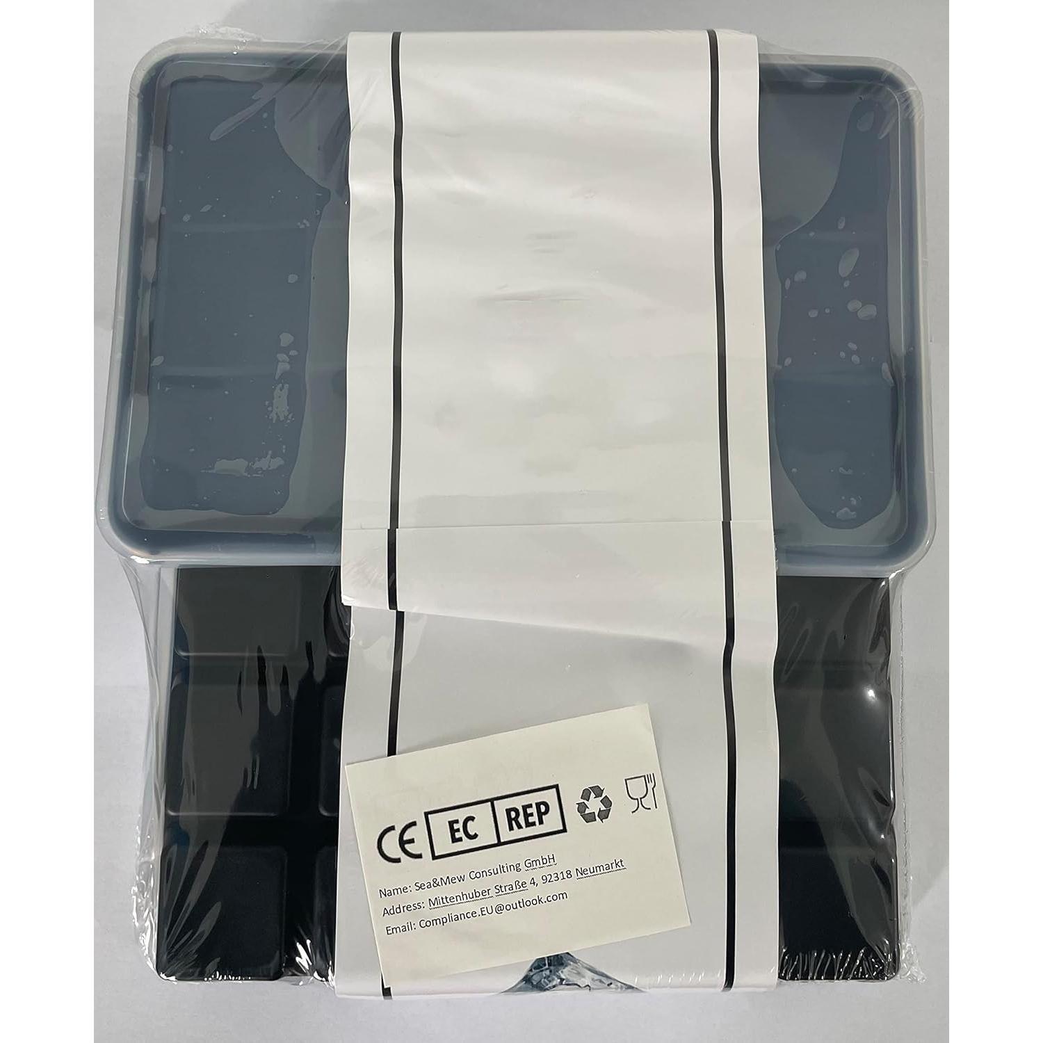 Bandeja de Hielo LessMo 2x15 Cubos Silicona Libre BPA Negra