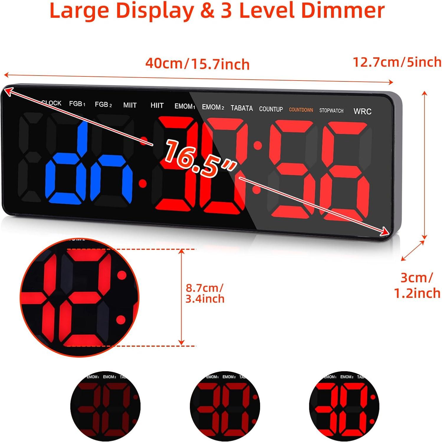 Temporizador Digital de Pared AnExer VCTR04-BR LED 41.91 cm