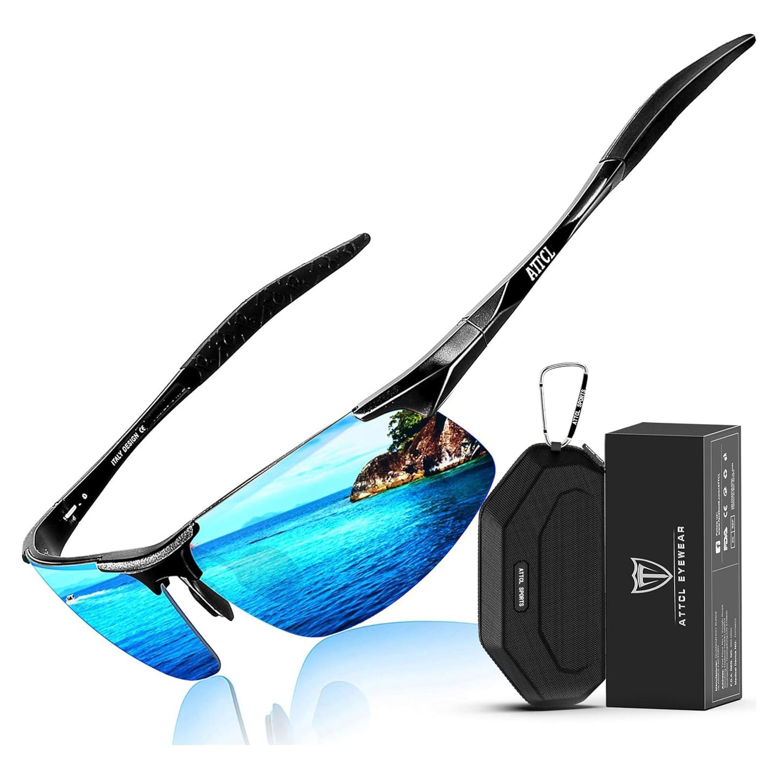 Gafas de sol polarizadas ATTCL - Marco ligero UV400 para hombres