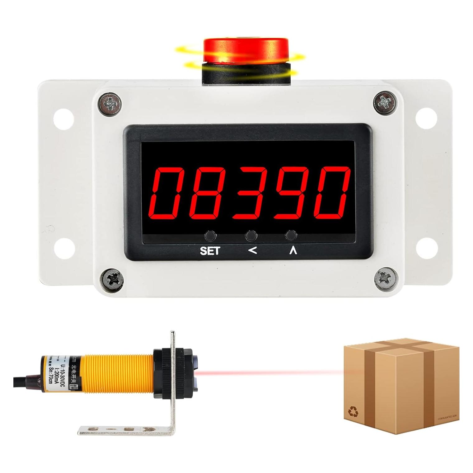 Contador LED Digital YMJOINMX hasta 99999 con Alarma y Sensor Infrarrojo