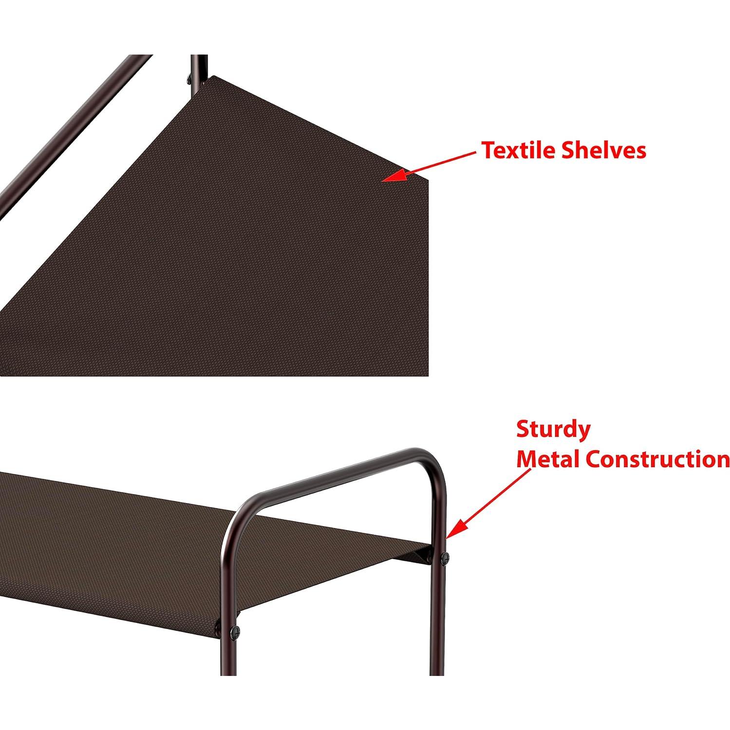 Organizador de Zapatos 2 Niveles Simple Houseware Bronce