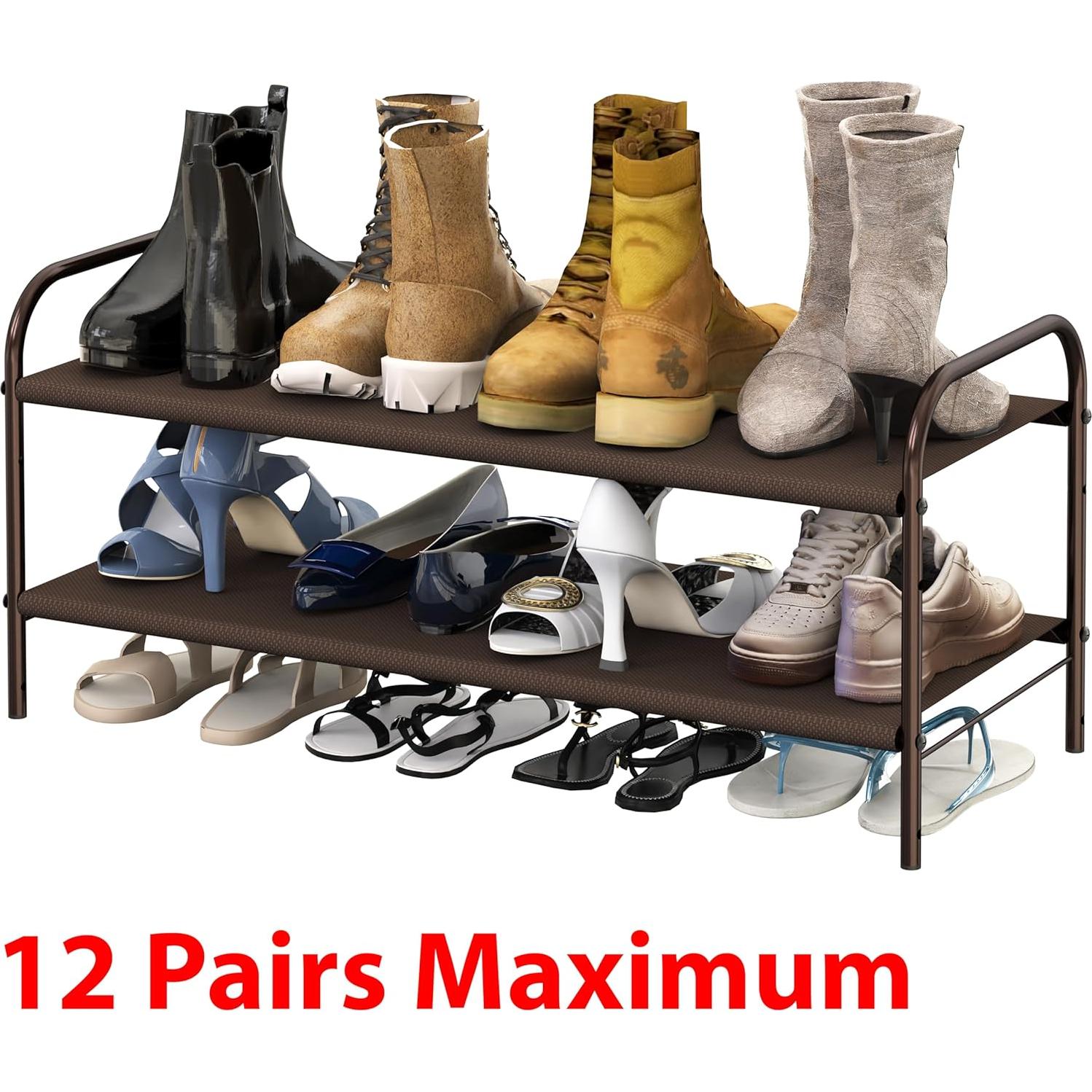 Organizador de Zapatos 2 Niveles Simple Houseware Bronce