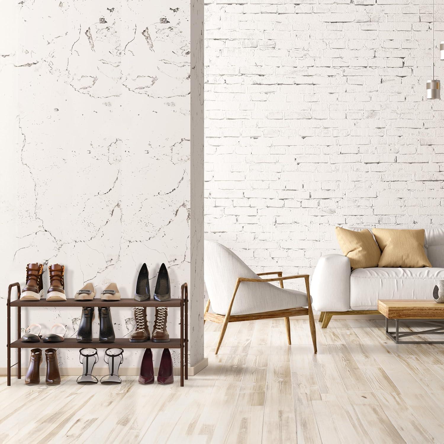 Organizador de Zapatos 2 Niveles Simple Houseware Bronce