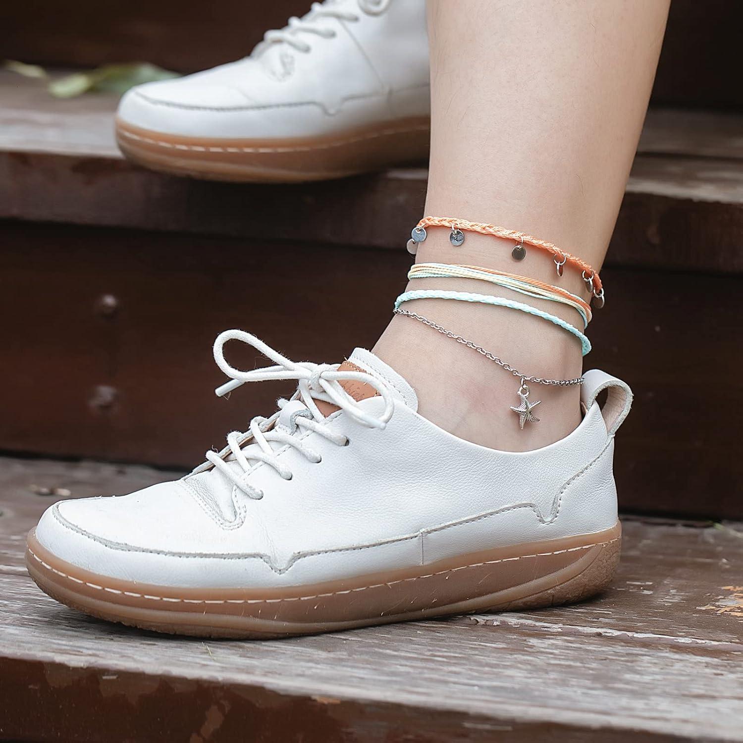 Conjunto de Pulseras de Tobillo Boho Impermeables Coral