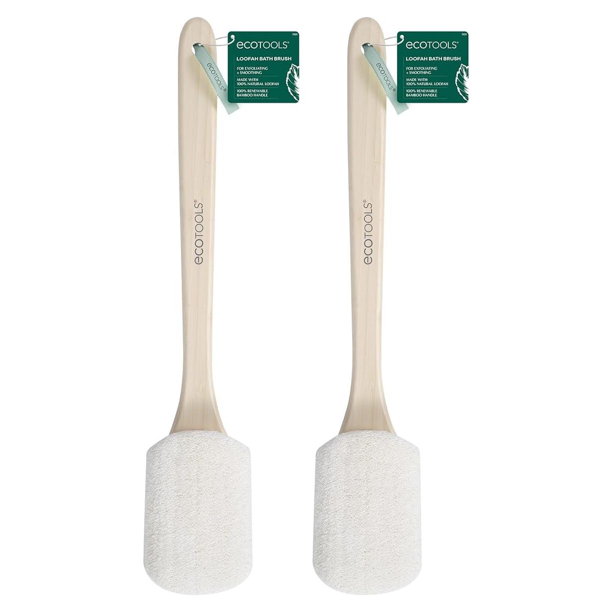 Cepillo de Baño Loofah EcoTools - Mango Largo, 2 Unidades