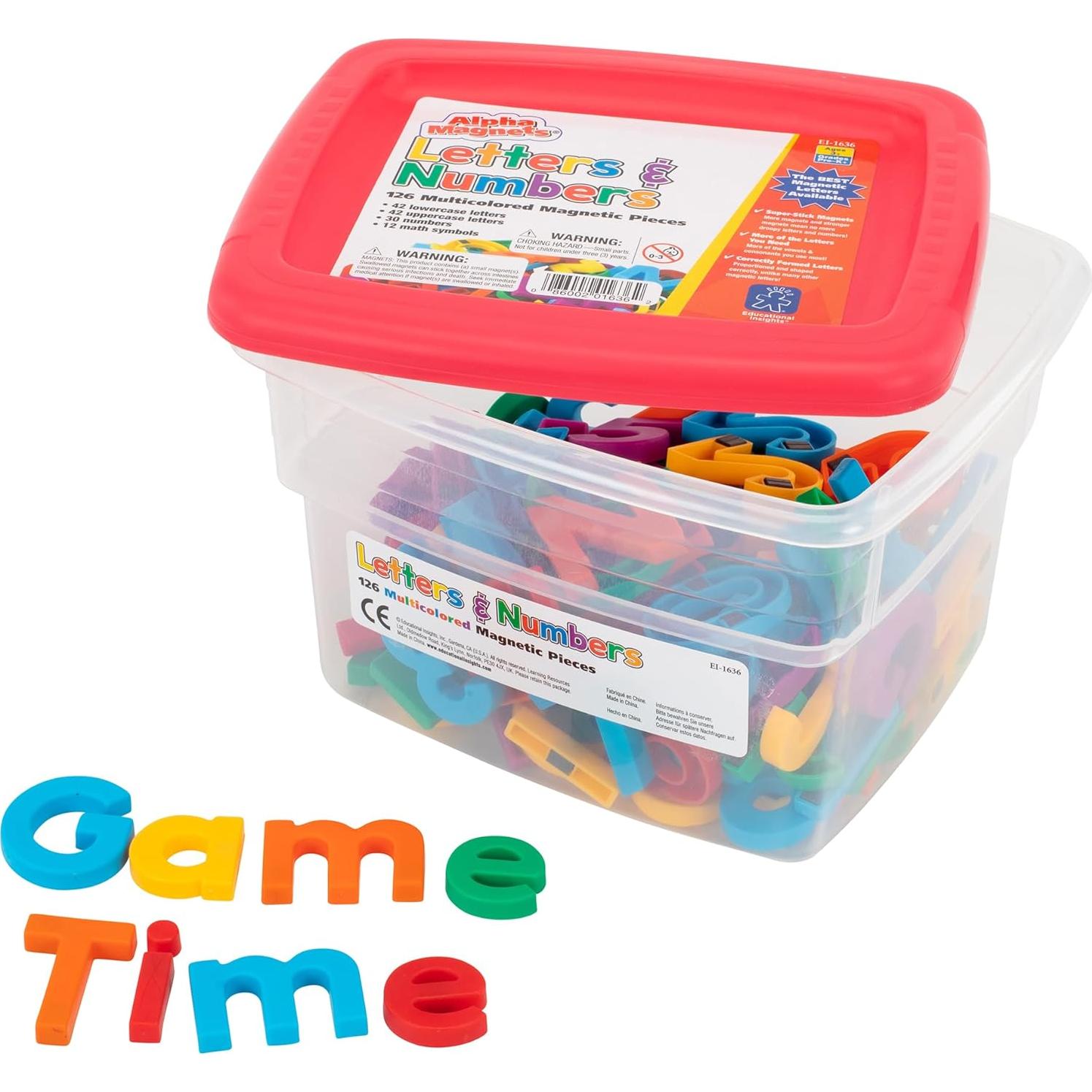 Conjunto Magnético de Letras y Números 126 Piezas Educational Insights