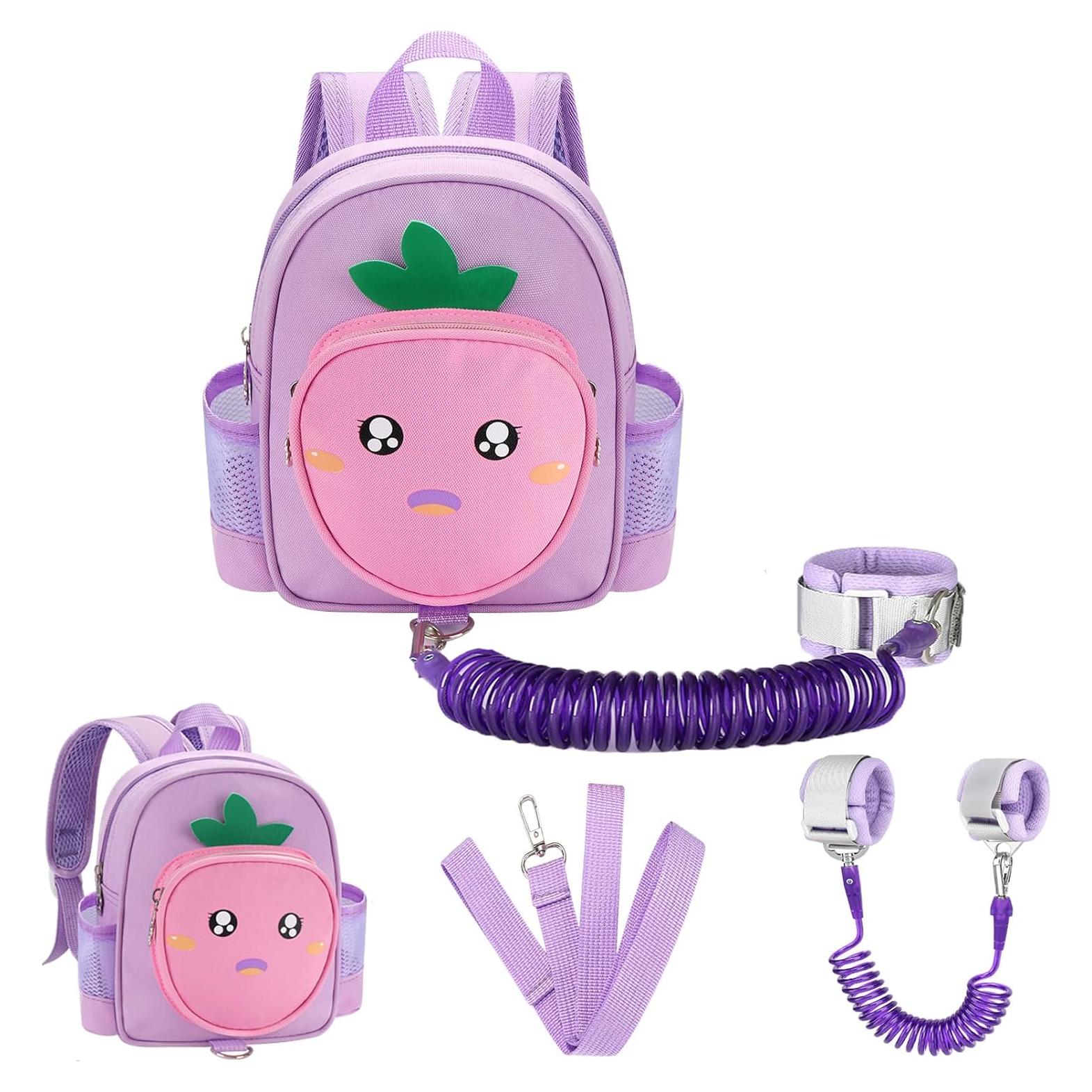 Mochila Infantil Accmor con Correa Antipérdida Durazno 4 en 1