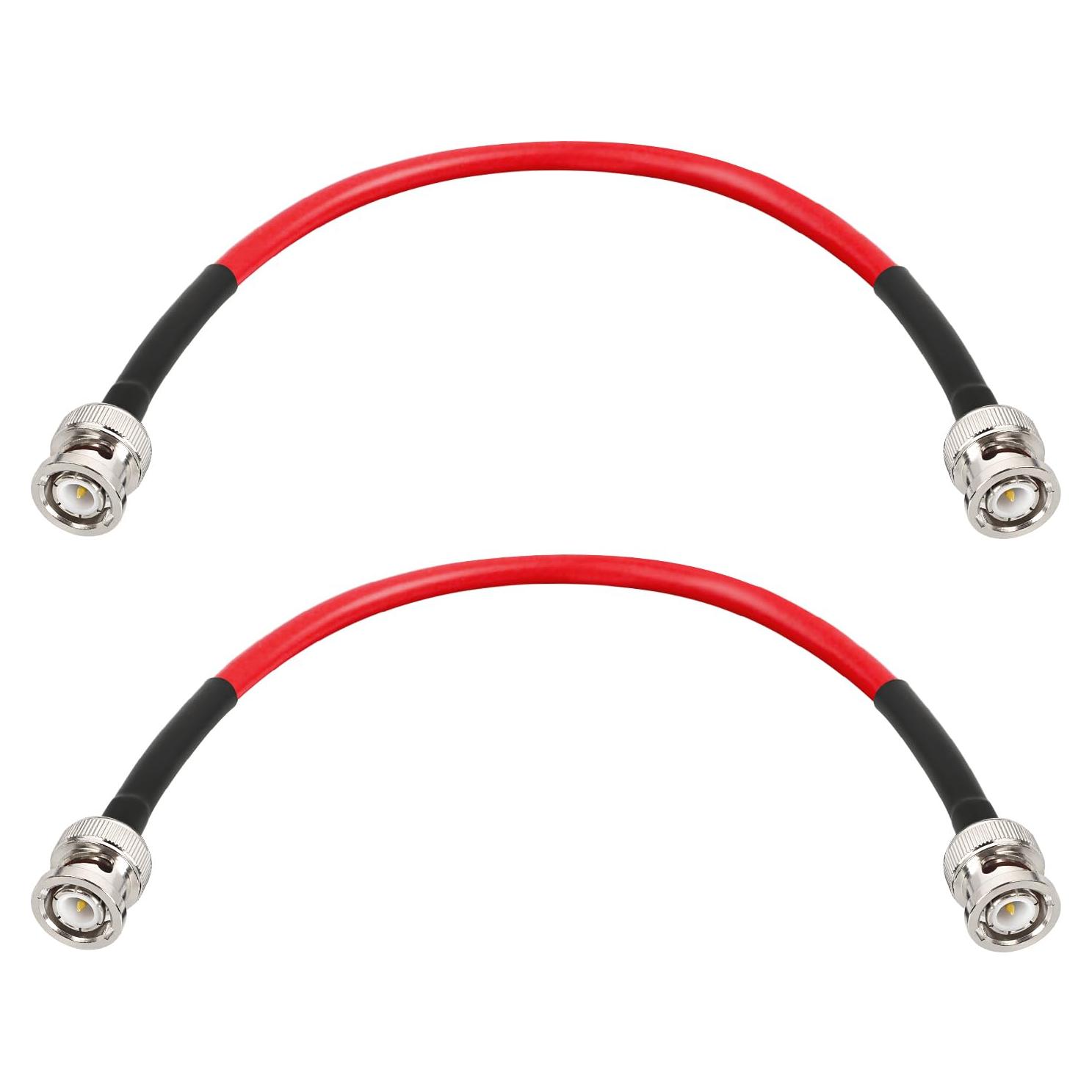 Cable Coaxial BNC Macho a Macho 0.30m 2PCS MOOKEERF RG58