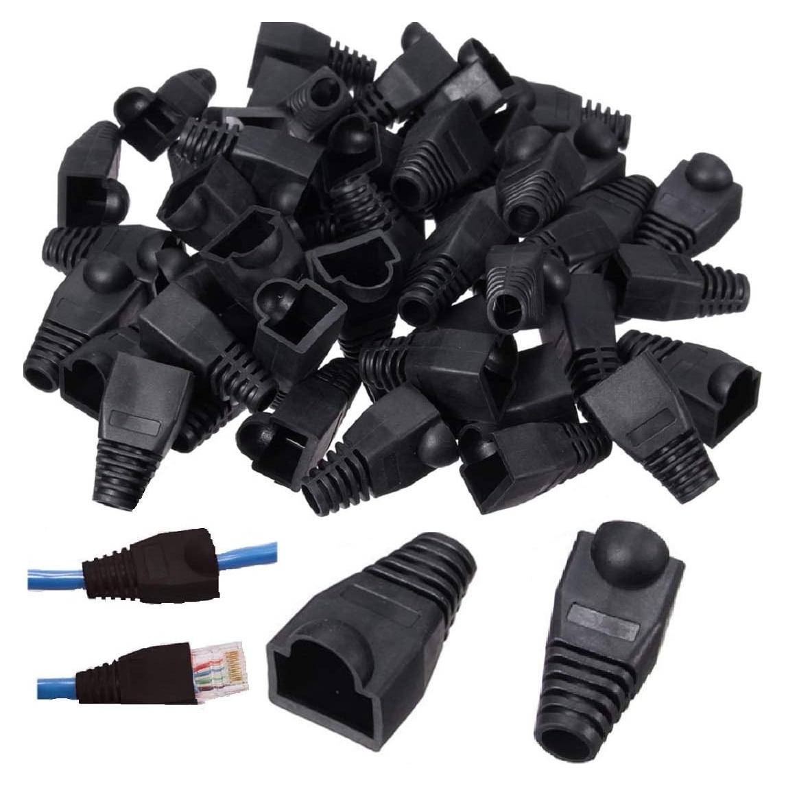 100 Botas de Alivio de Tensión RJ45 OLIREXD para Ethernet CAT5 CAT6