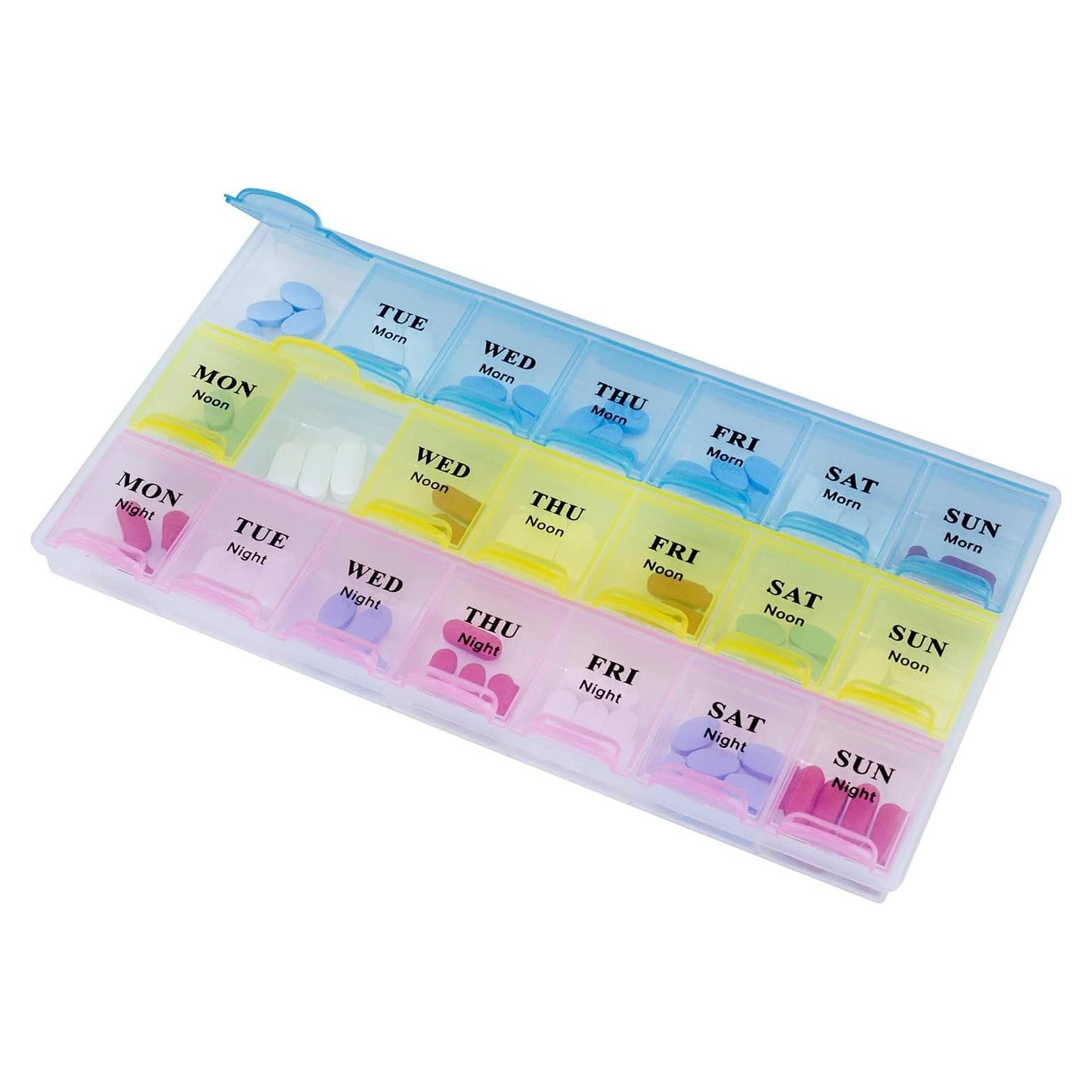 Organizador Semanal de Pastillas MEDca - 21 Compartimentos