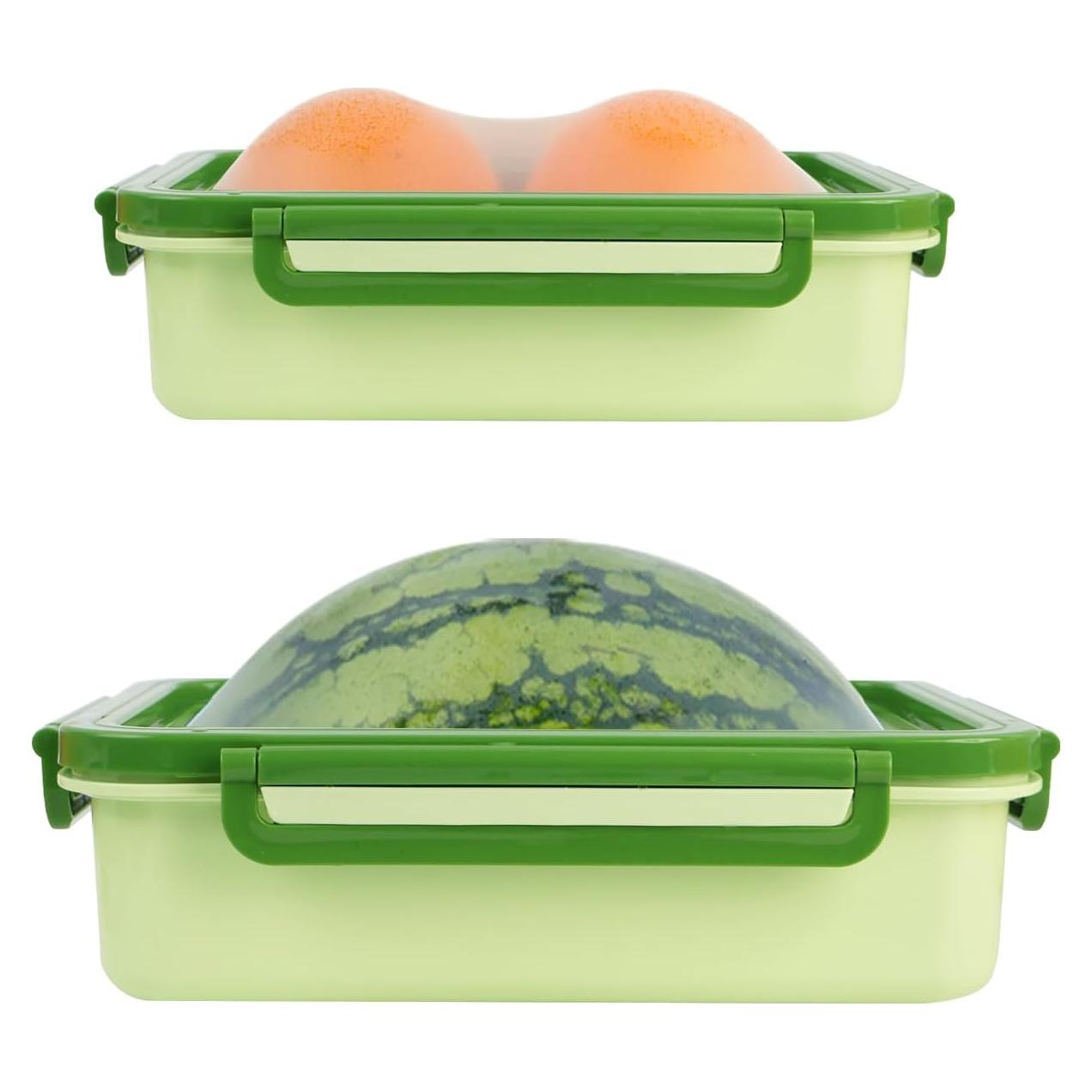 Juego de 2 Contenedores de Almacenamiento de Silicona Verde 2L